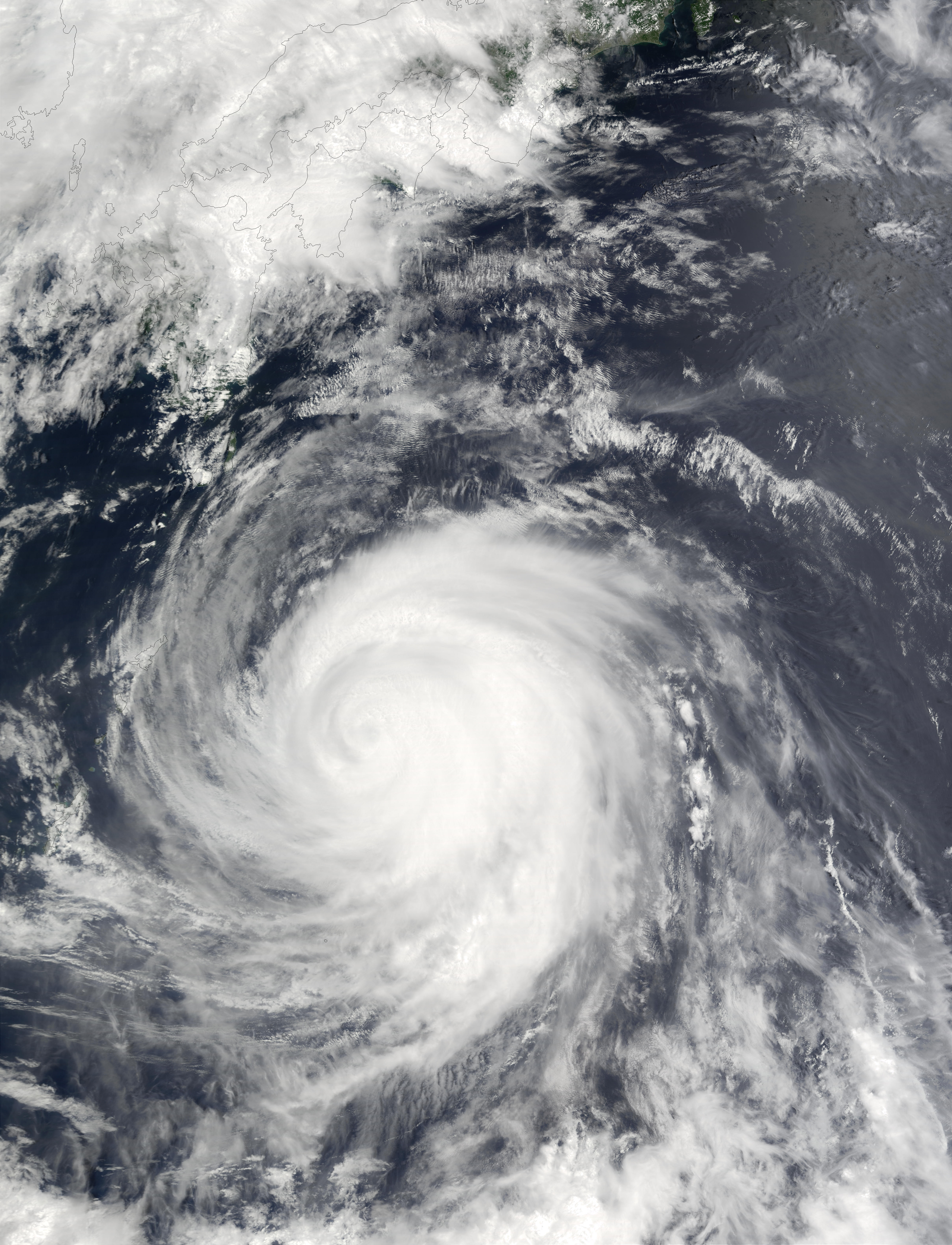 Typhoon Chataan (08W) south of Japan - related image preview