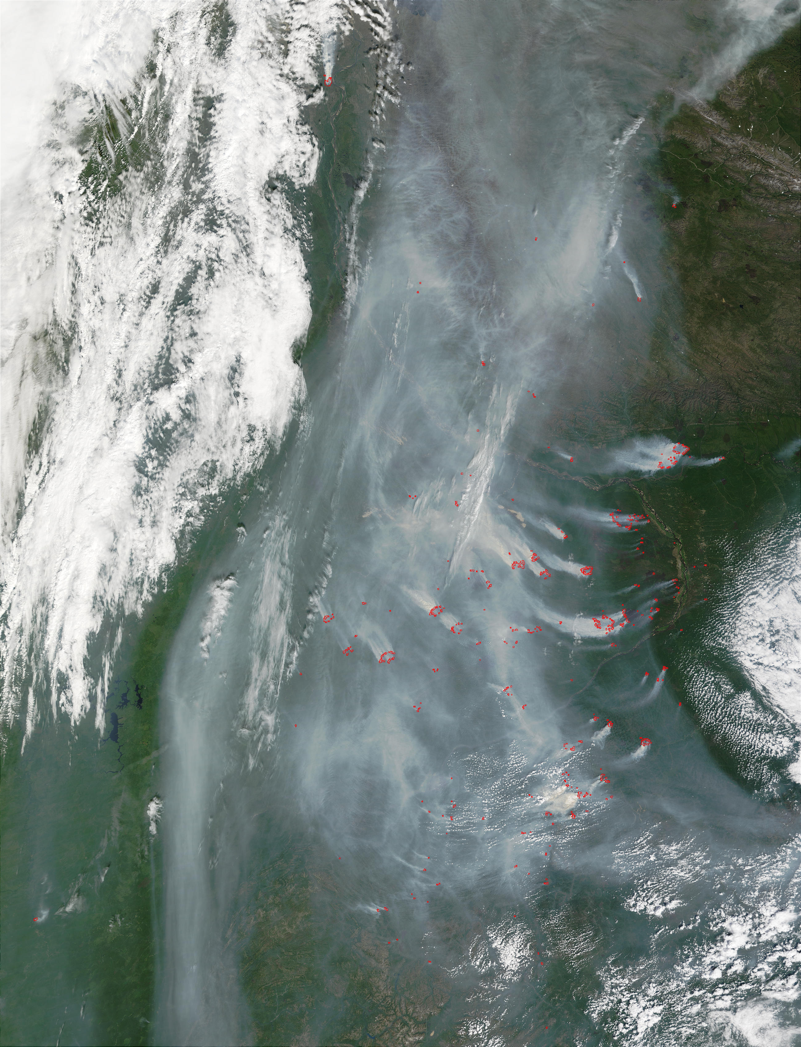 Wildfires and smoke near Yakutsk, Russia - related image preview