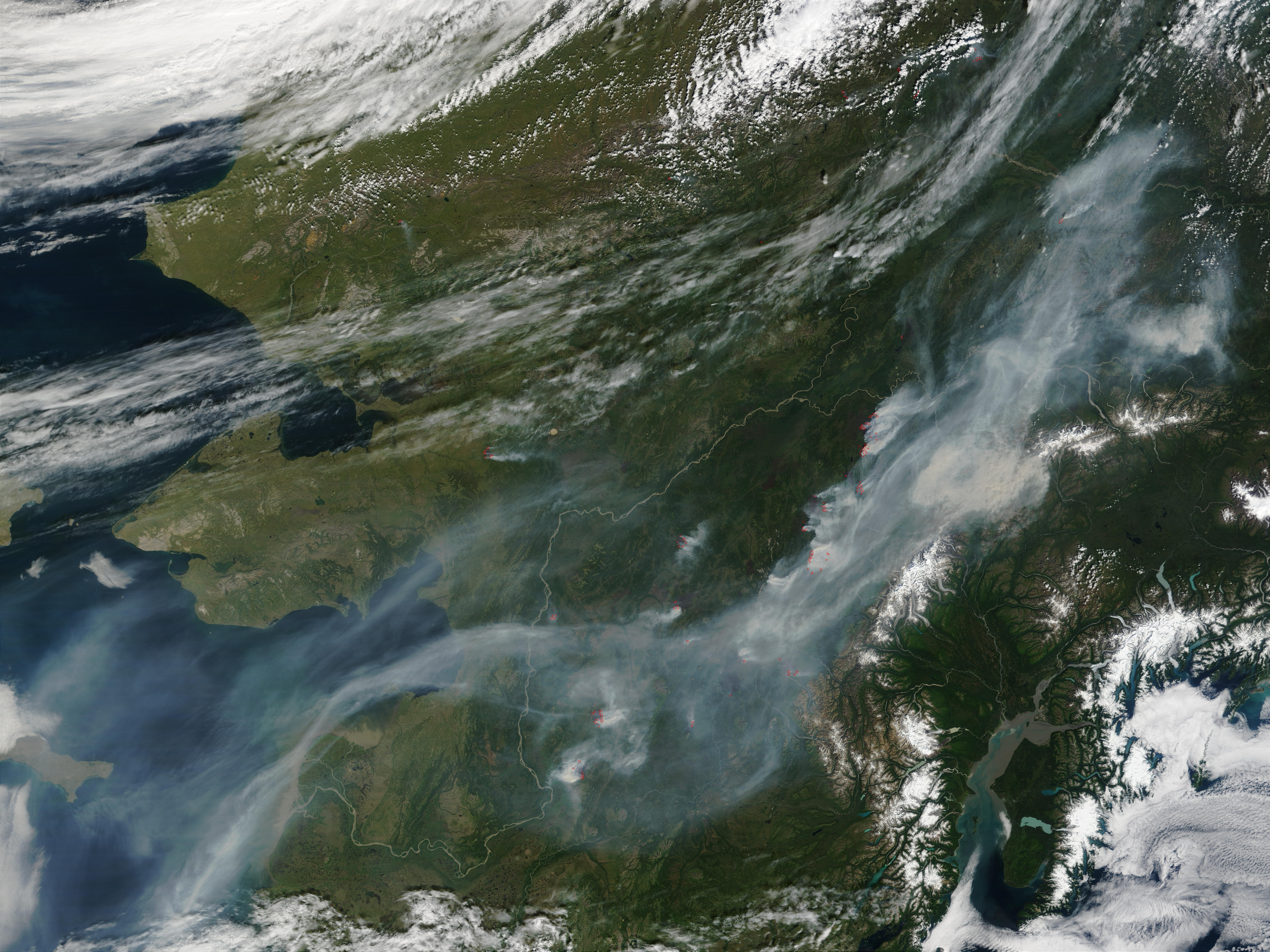 Fires and smoke in Alaska - related image preview