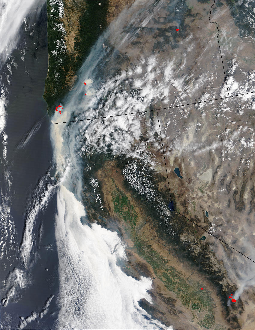 Fires and smoke in Oregon and California - related image preview
