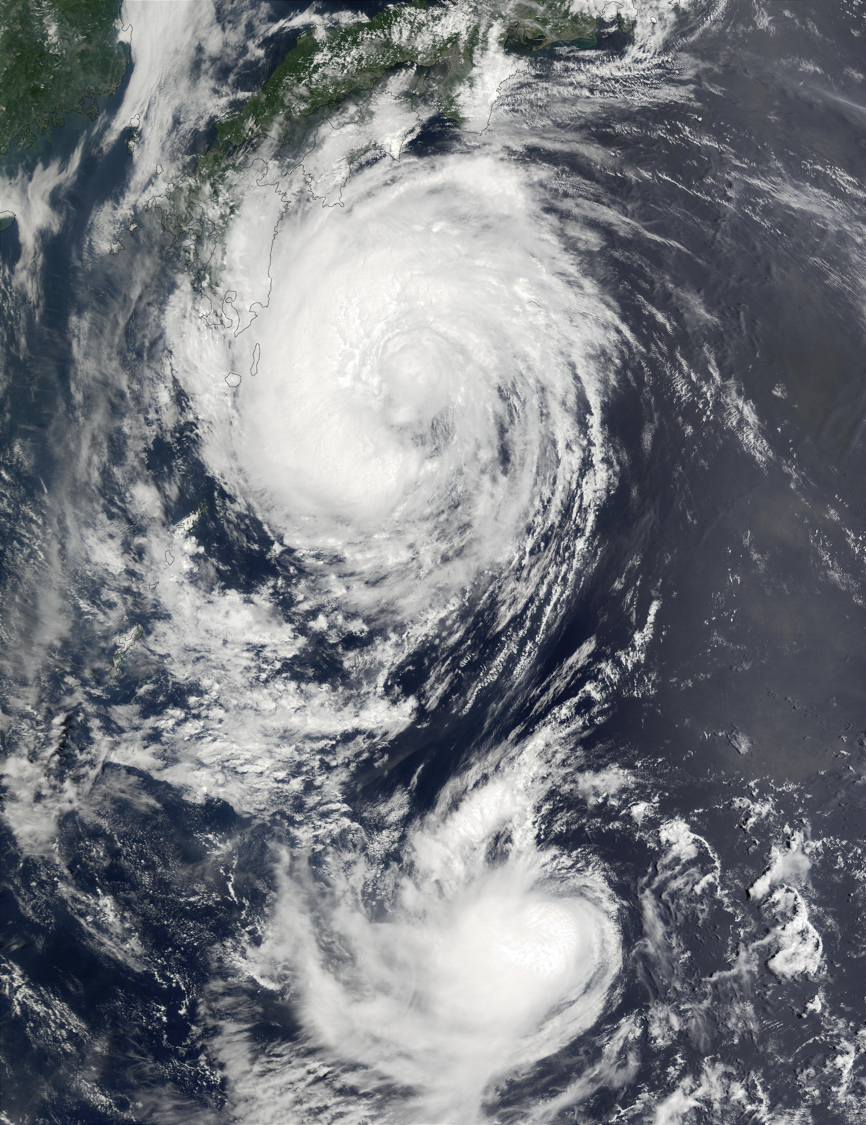 Typhoon Fengshen and Tropical Fung-Wong off Japan - related image preview