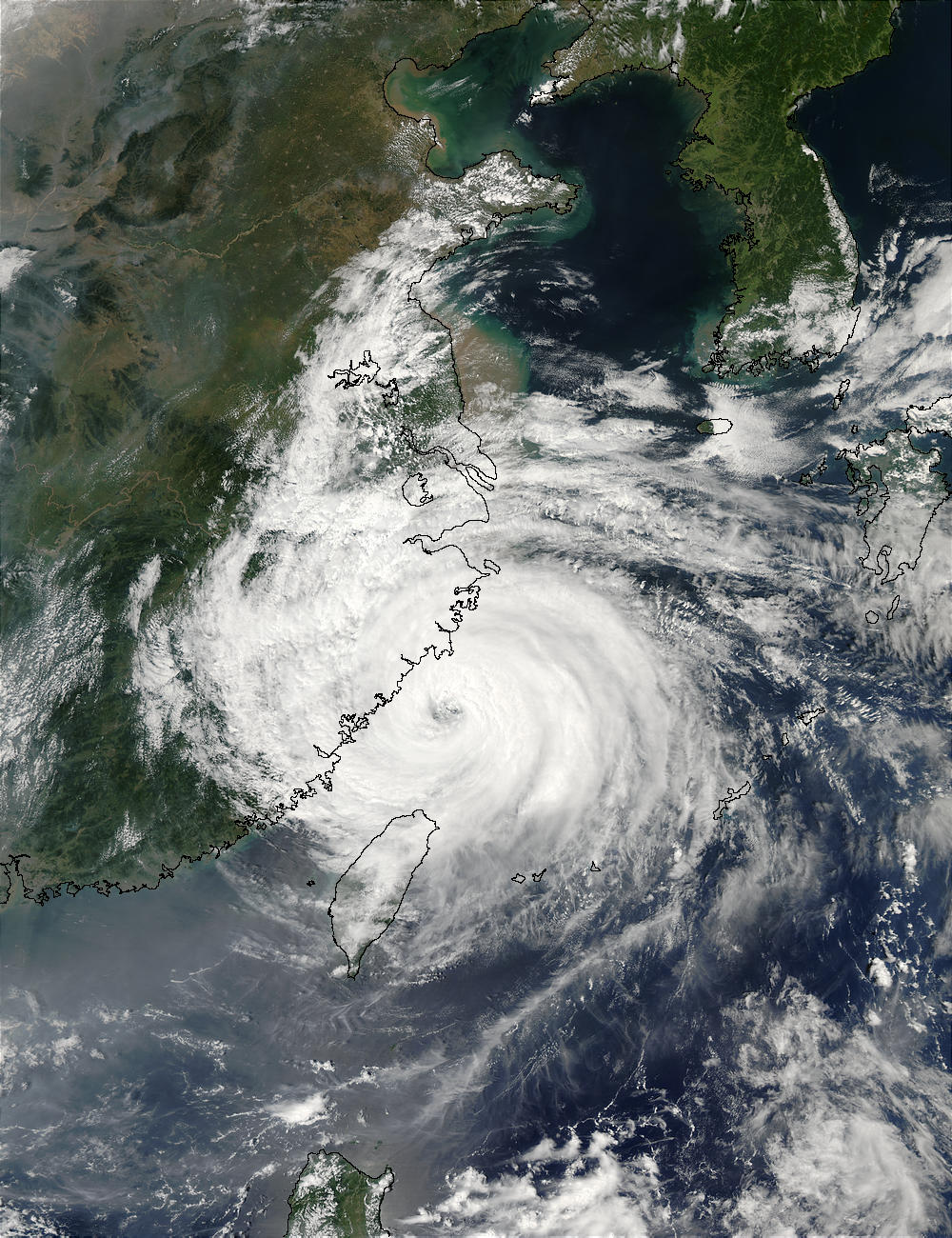 Typhoon Sinlaku (22W) over China coast - related image preview
