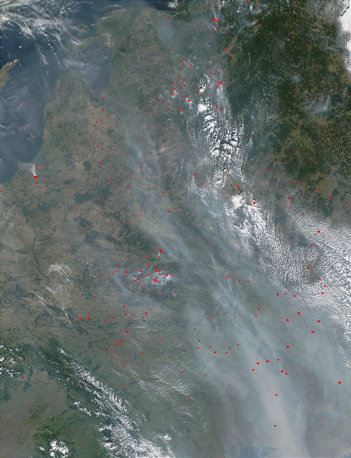 Fires and smoke in Ukraine and Russia - related image preview
