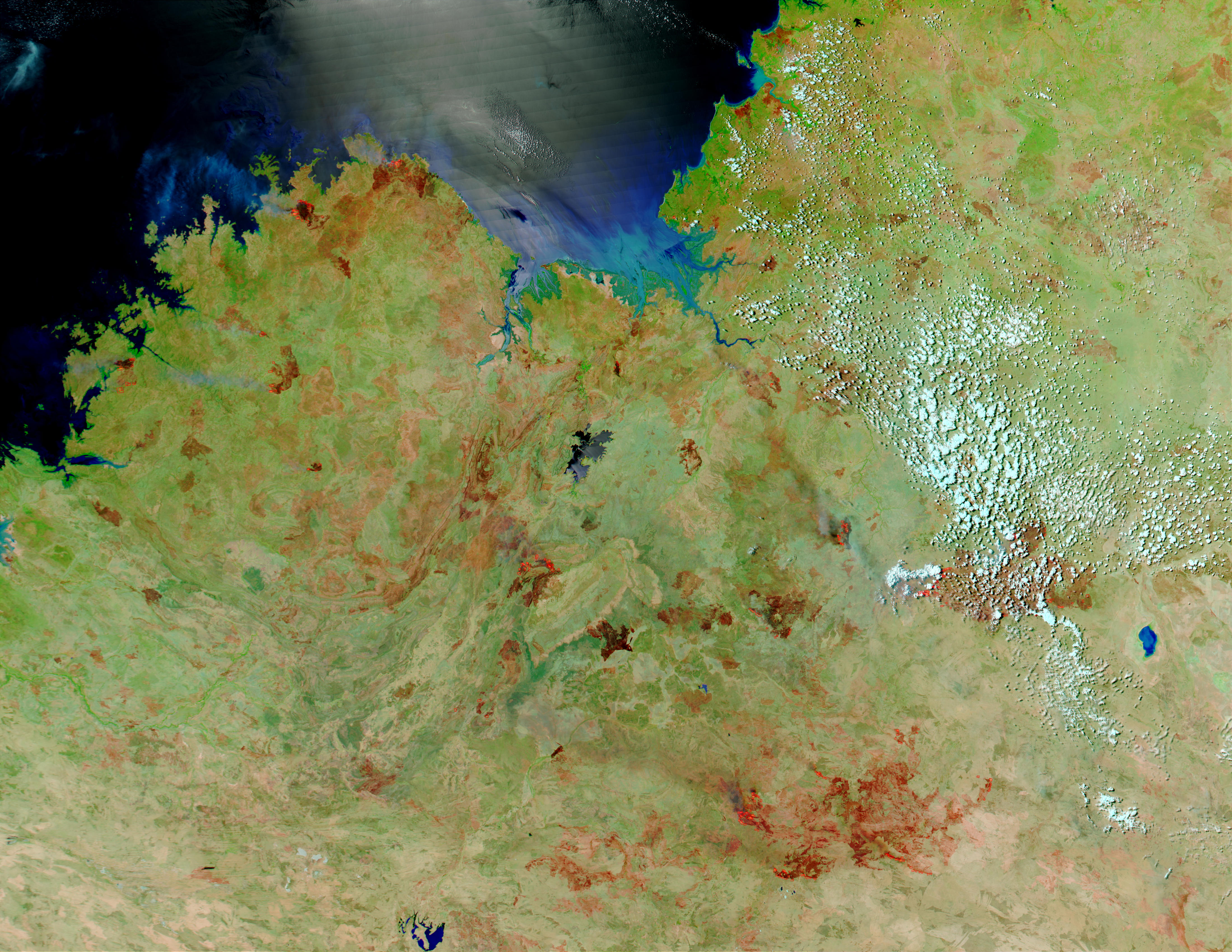 Fires and burn scars in Northern Australia - related image preview