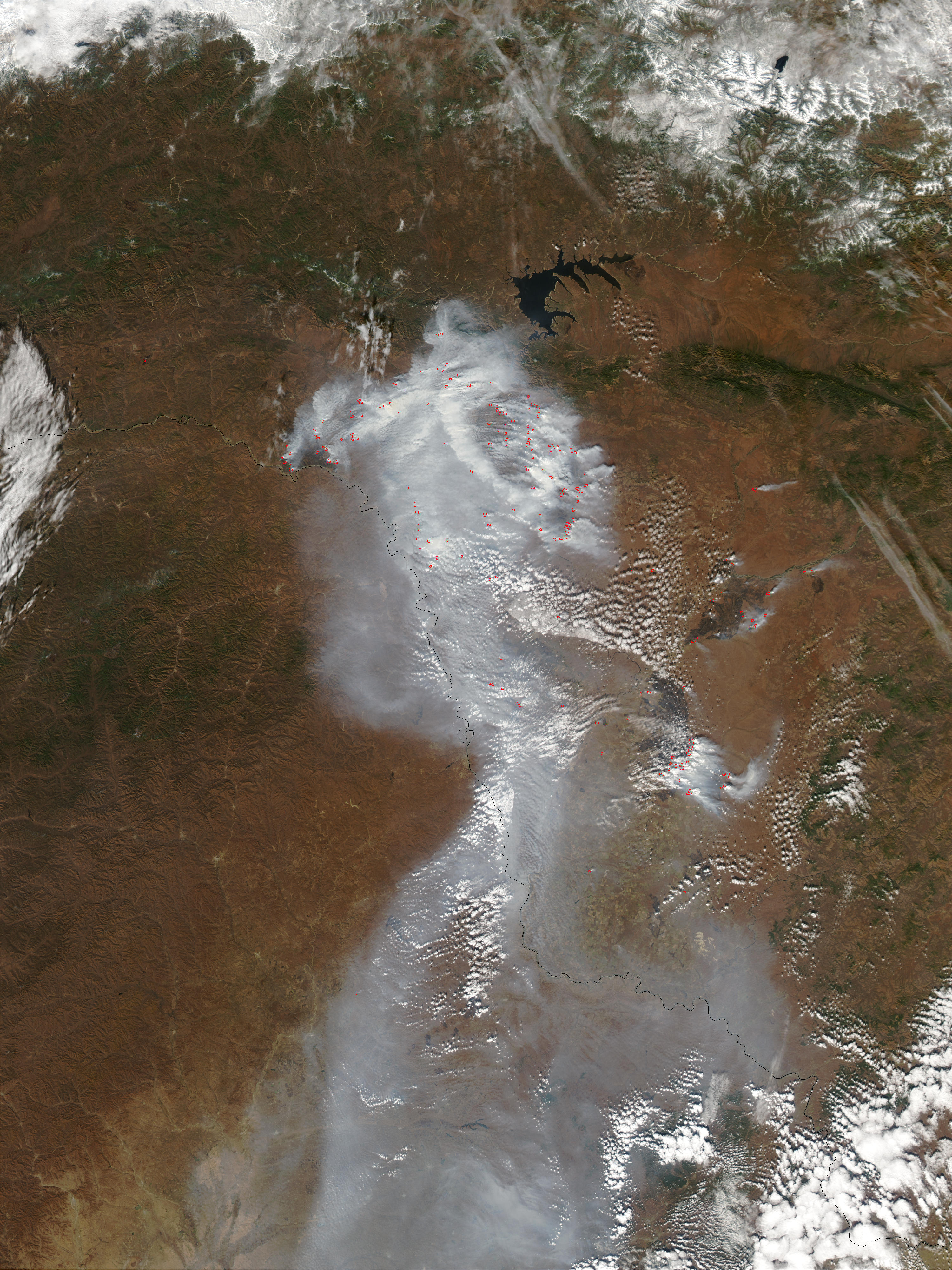 Fires and smoke in the Amur Region, Eastern Russia - related image preview