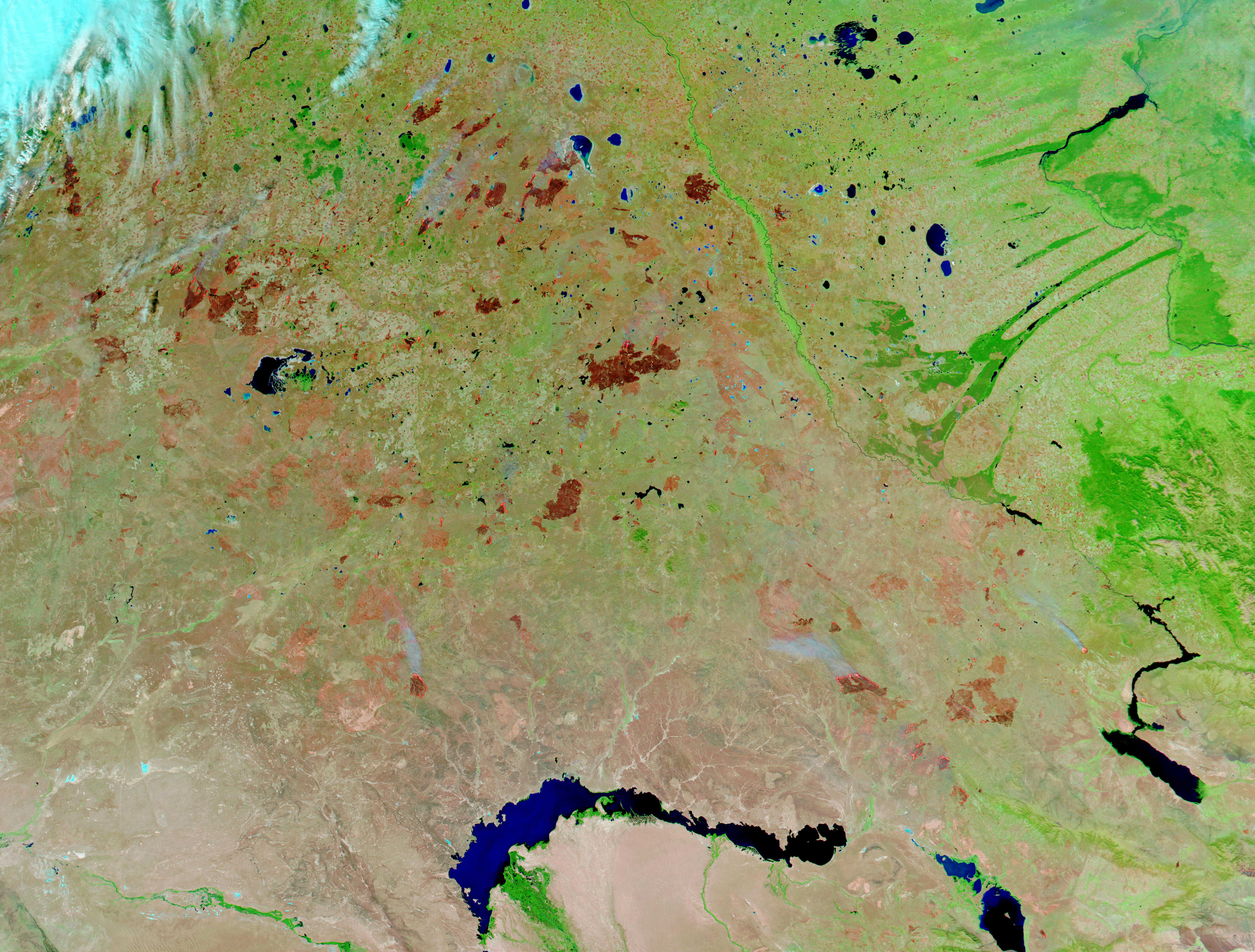 Fires and burn scars in Kazakhstan - related image preview