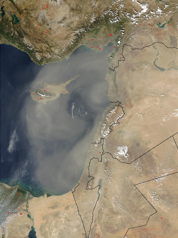 Dust storm over Cyprus - related image preview
