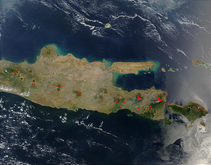 Fires in Java, Indonesia - related image preview