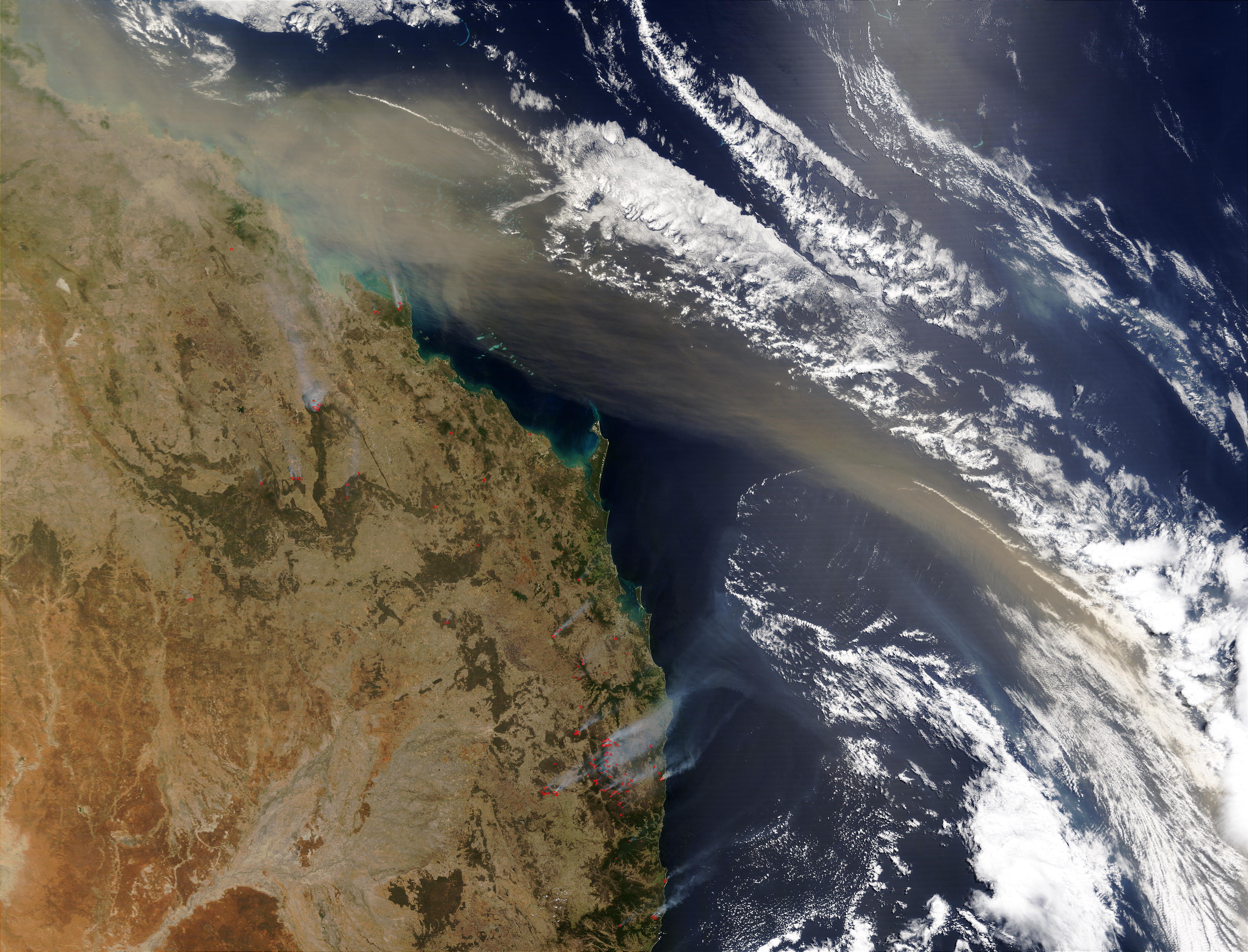 Dust plume off Australia East Coast - related image preview