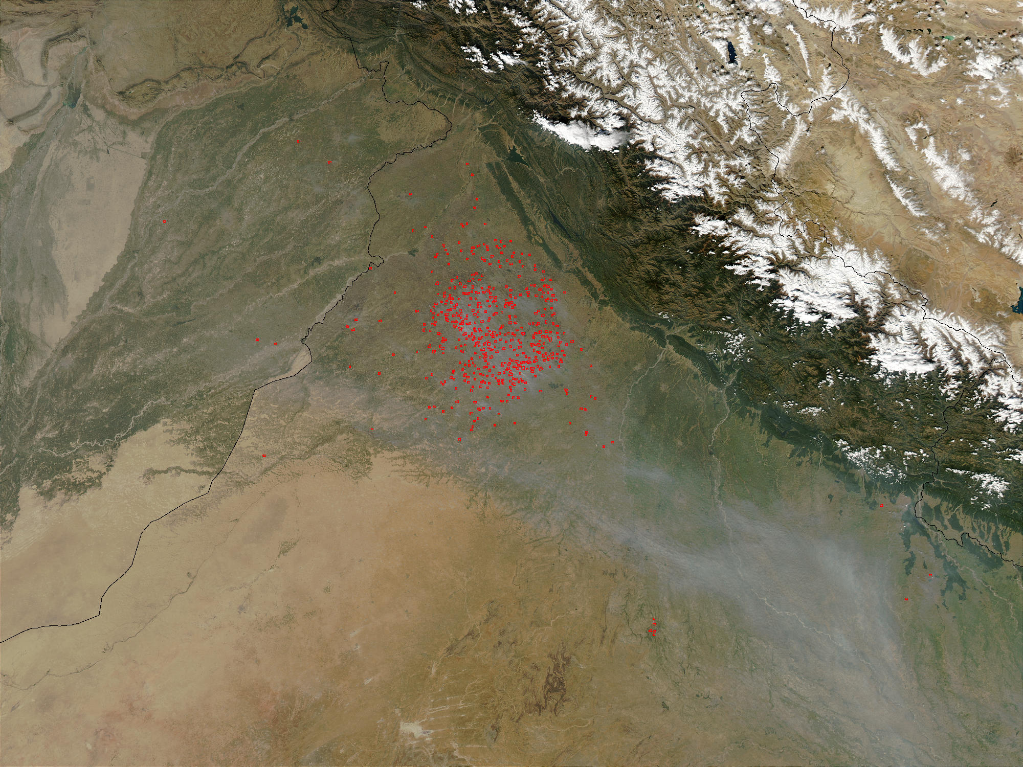 Fires in Northwest India - related image preview