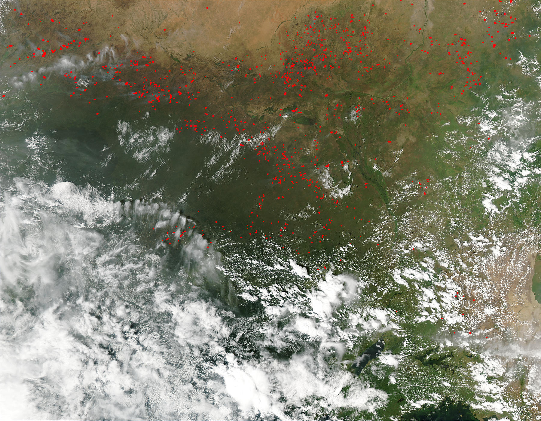 Fires in the Sahel and Savannas, Central Africa - related image preview