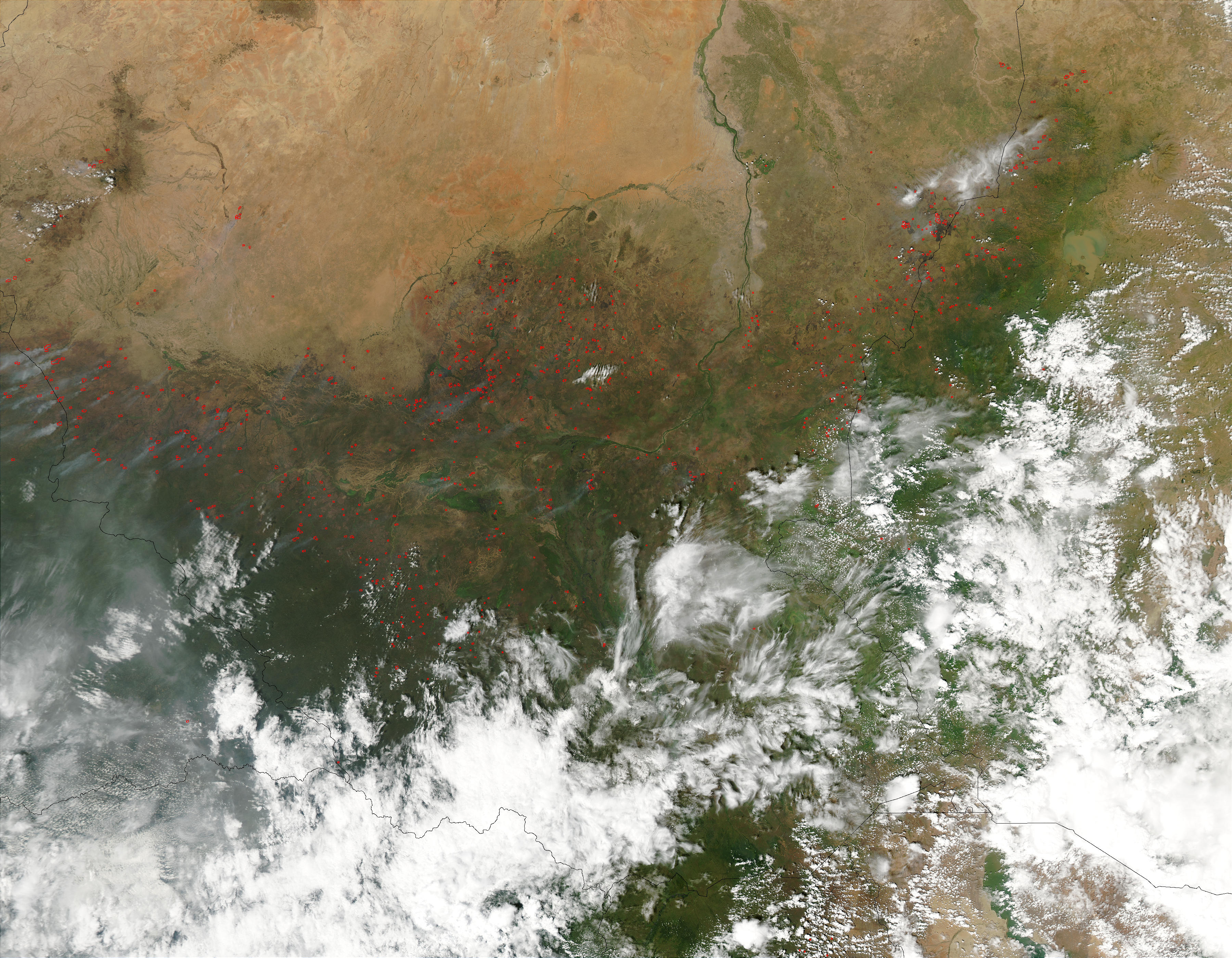 Fires in southern Sudan - related image preview