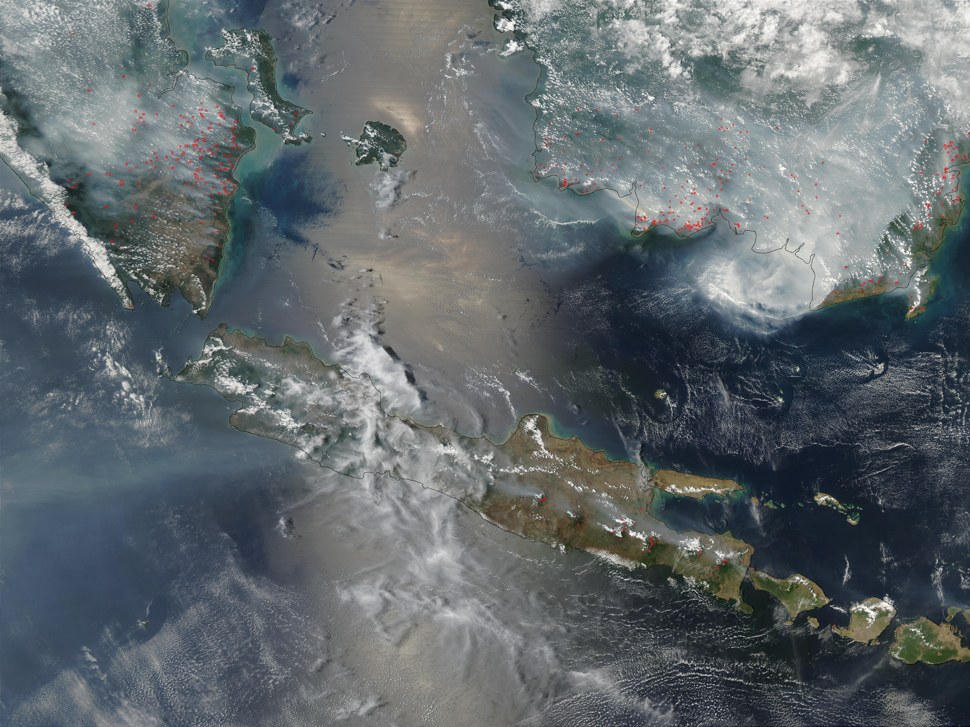 Индонезия из космоса