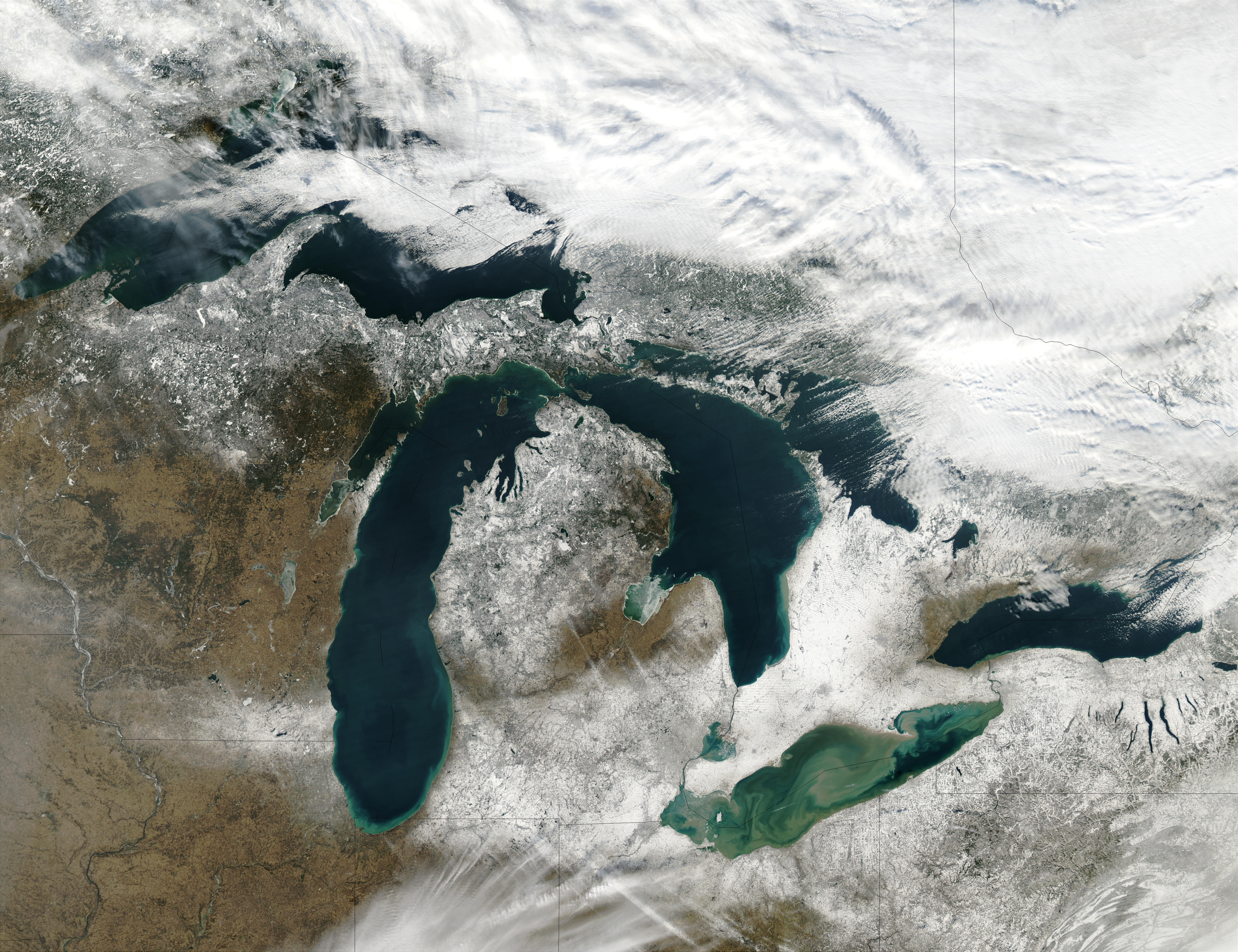 Nasa Visible Earth The Great Lakes