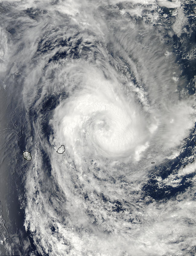 Tropical Cyclone Crystal (05S) northeast of Mauritius, Indian Ocean - related image preview