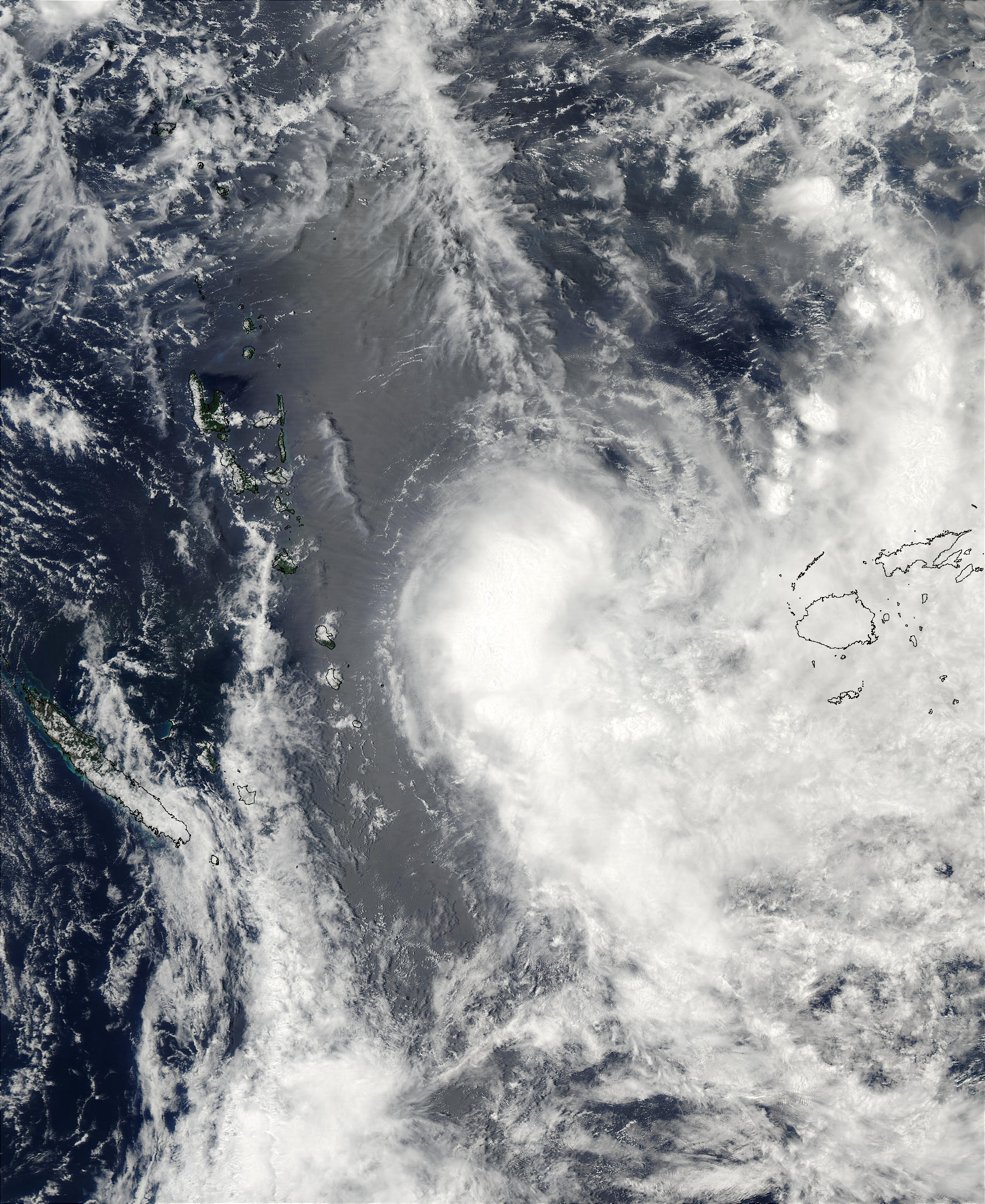 Tropical Cyclone Zoe (06P) west of Fiji Islands, South Pacific Ocean - related image preview