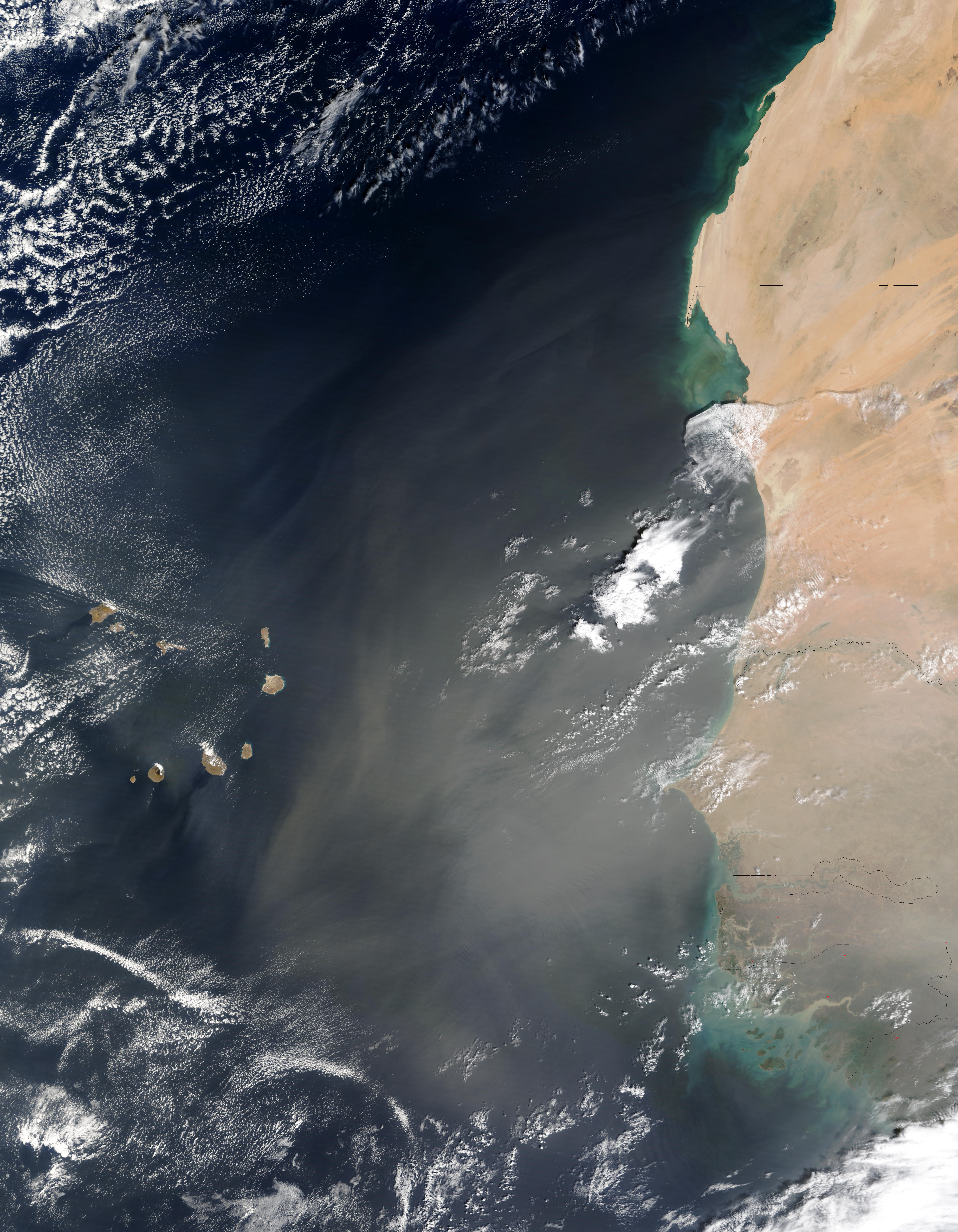 Dust and Smoke off West Africa - related image preview