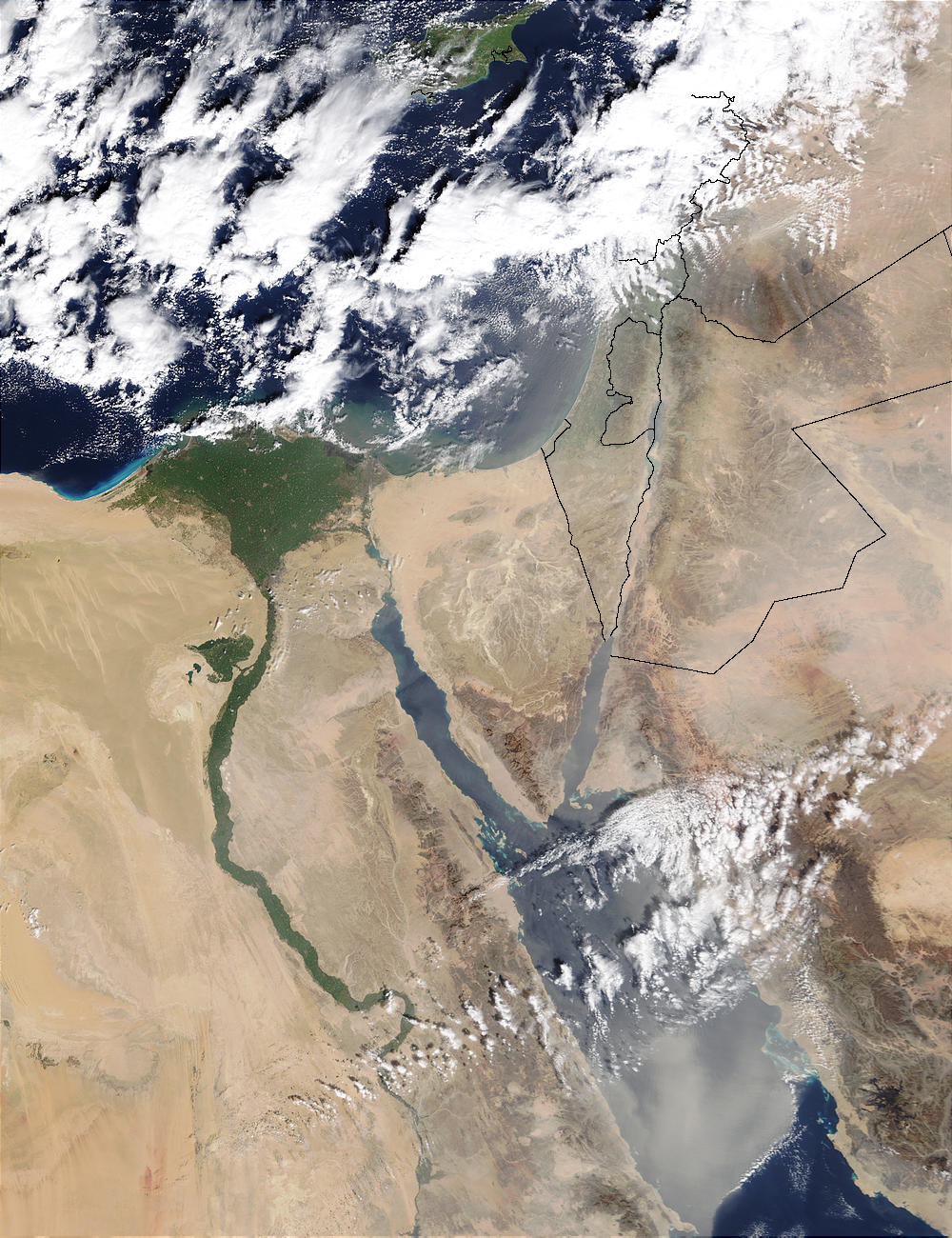 Saharan dust over the Middle East - related image preview