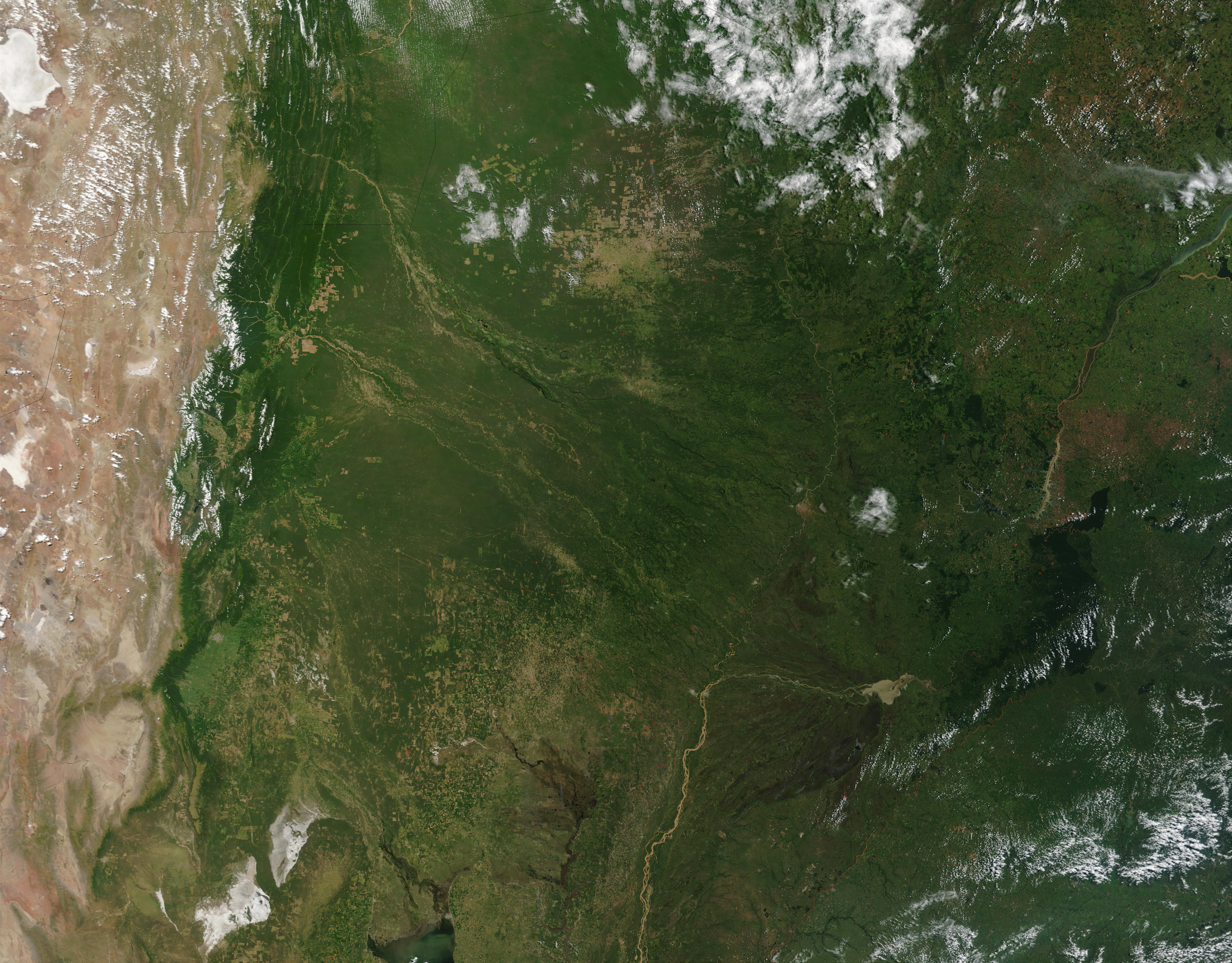Fires in central South America - related image preview
