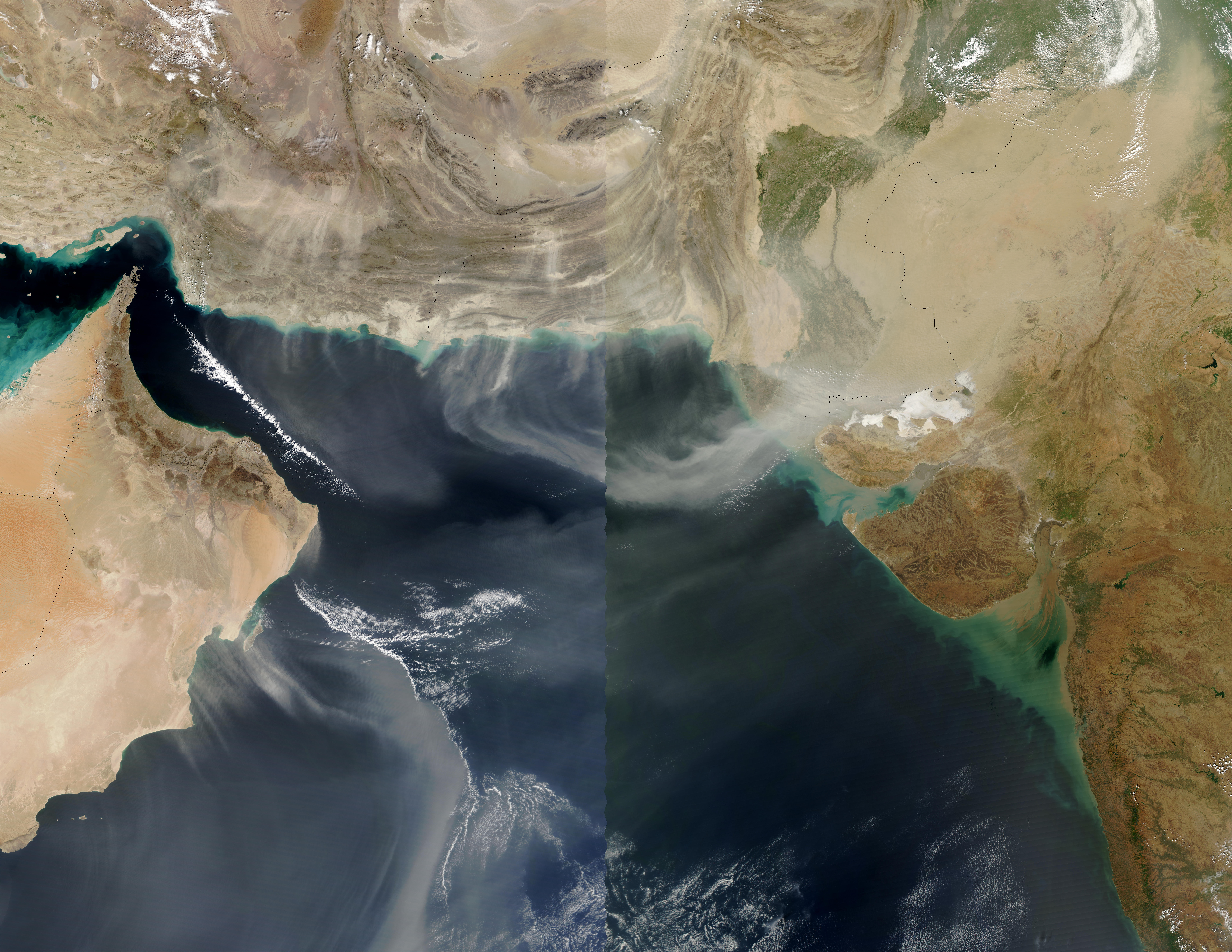Dust over the Arabian Sea (Terra/Aqua combination) - related image preview