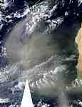 Saharan dust off West Africa - selected image