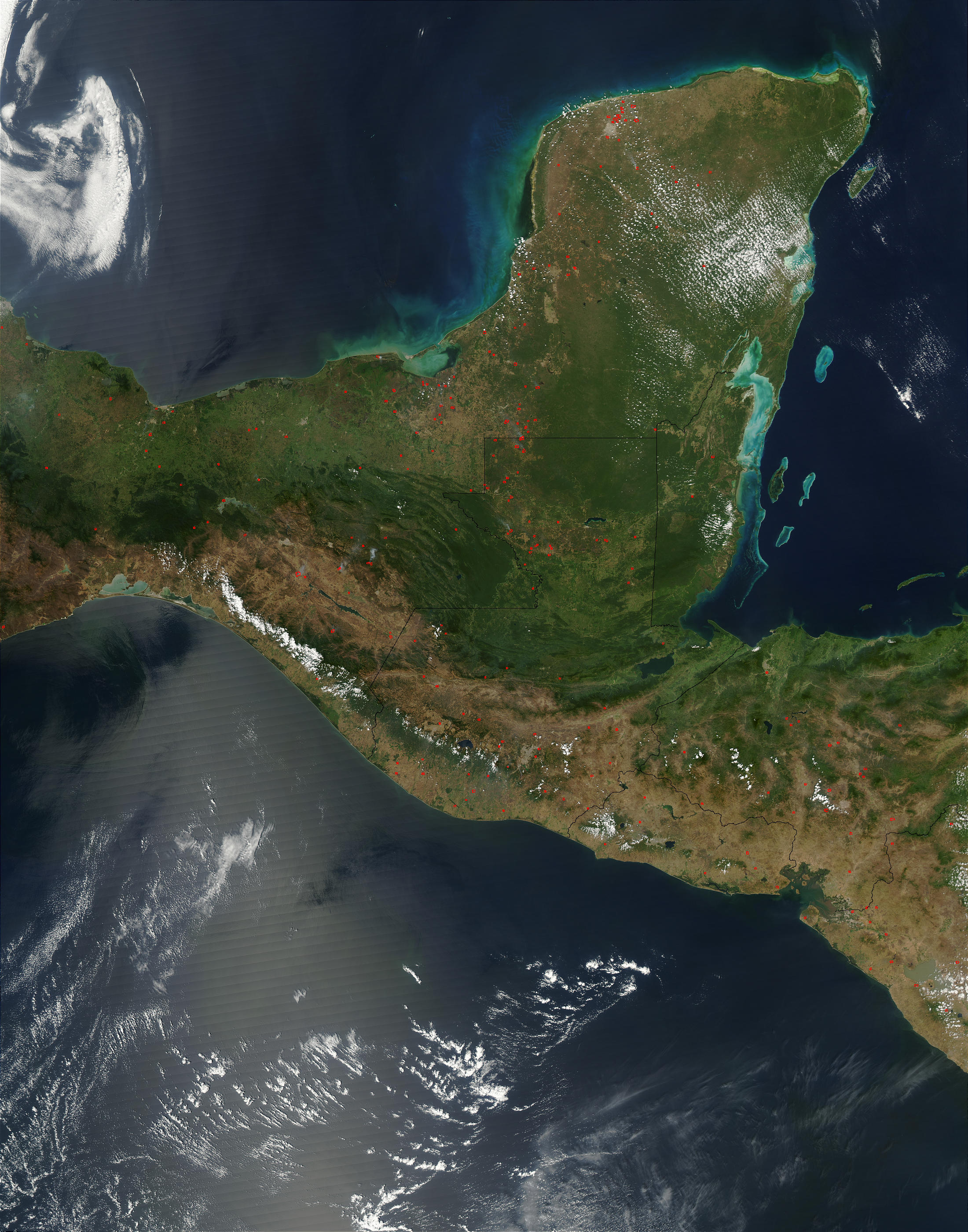 Fires in Central America and southern Mexico - related image preview