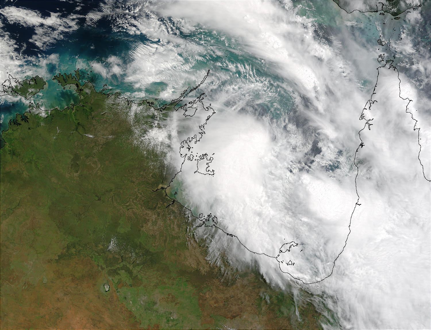 Floods behind Tropical Cyclone Craig (24S) in Northern Australia - related image preview