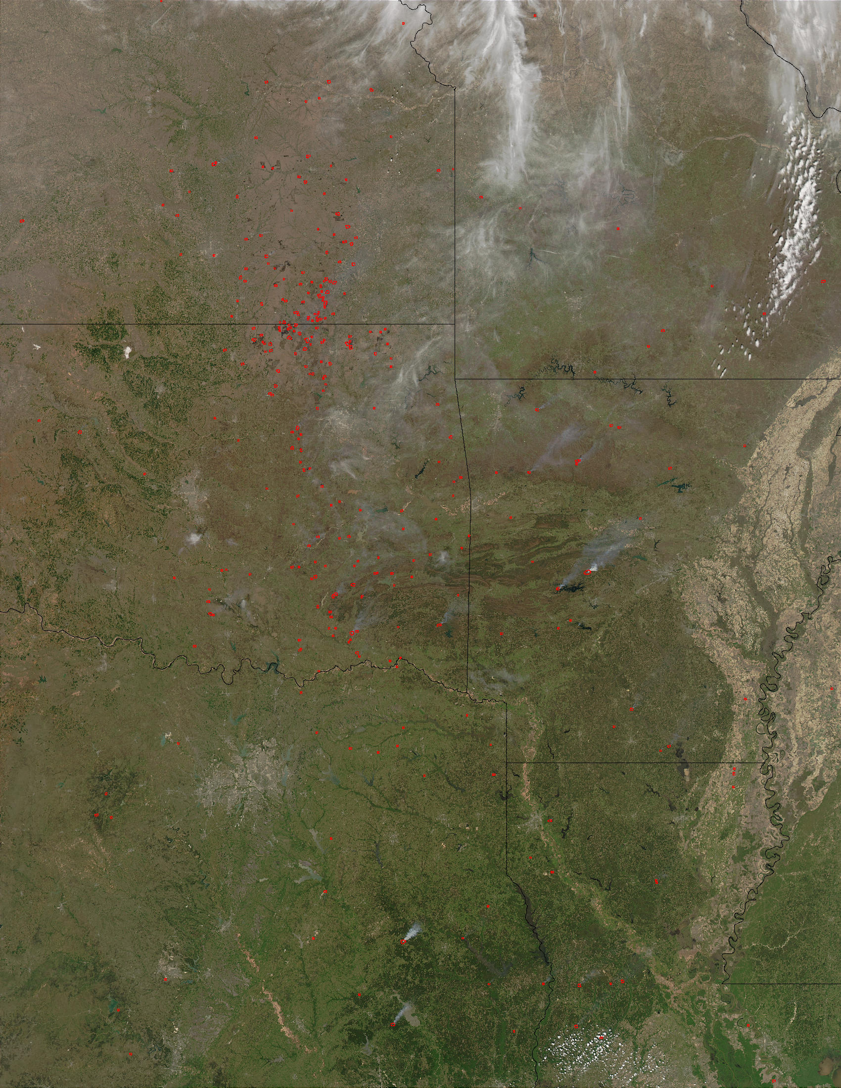 Fires in Southcentral United States - related image preview