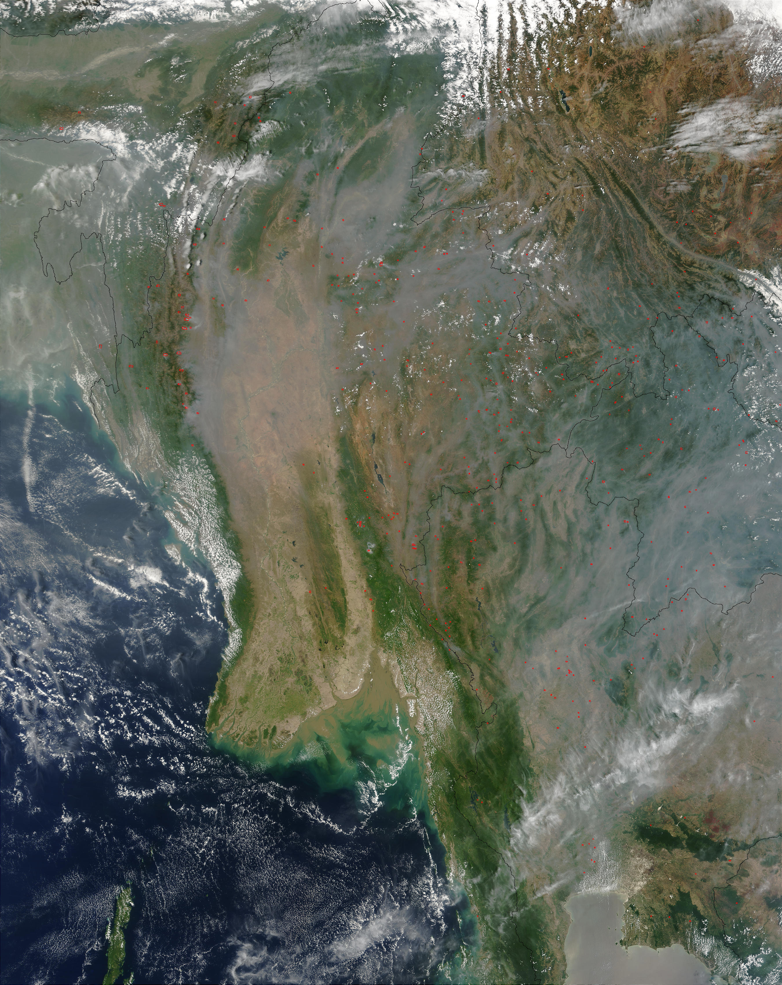 Smoke and Fires in Southeast Asia - related image preview
