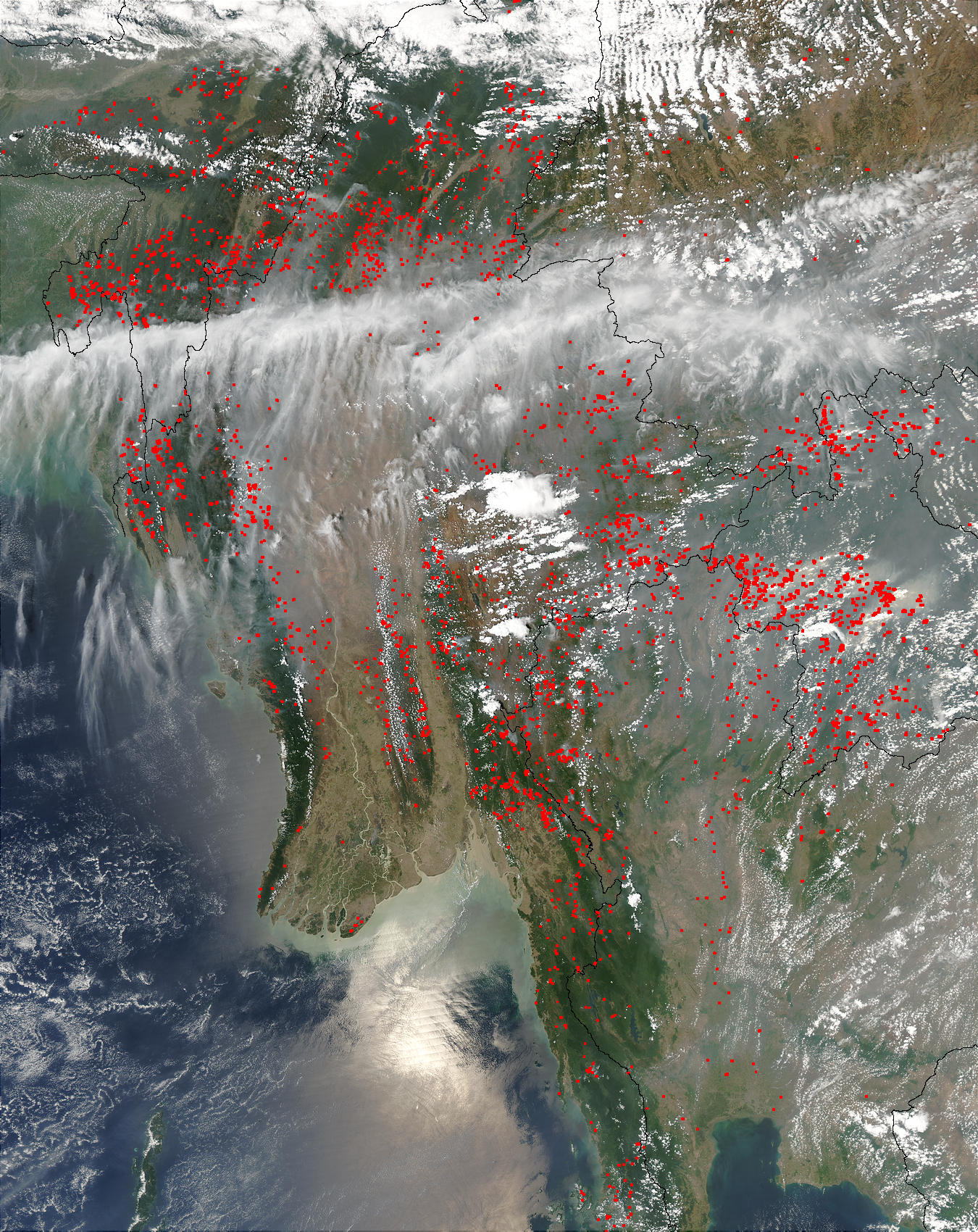Smoke and Fires in Southeast Asia - related image preview