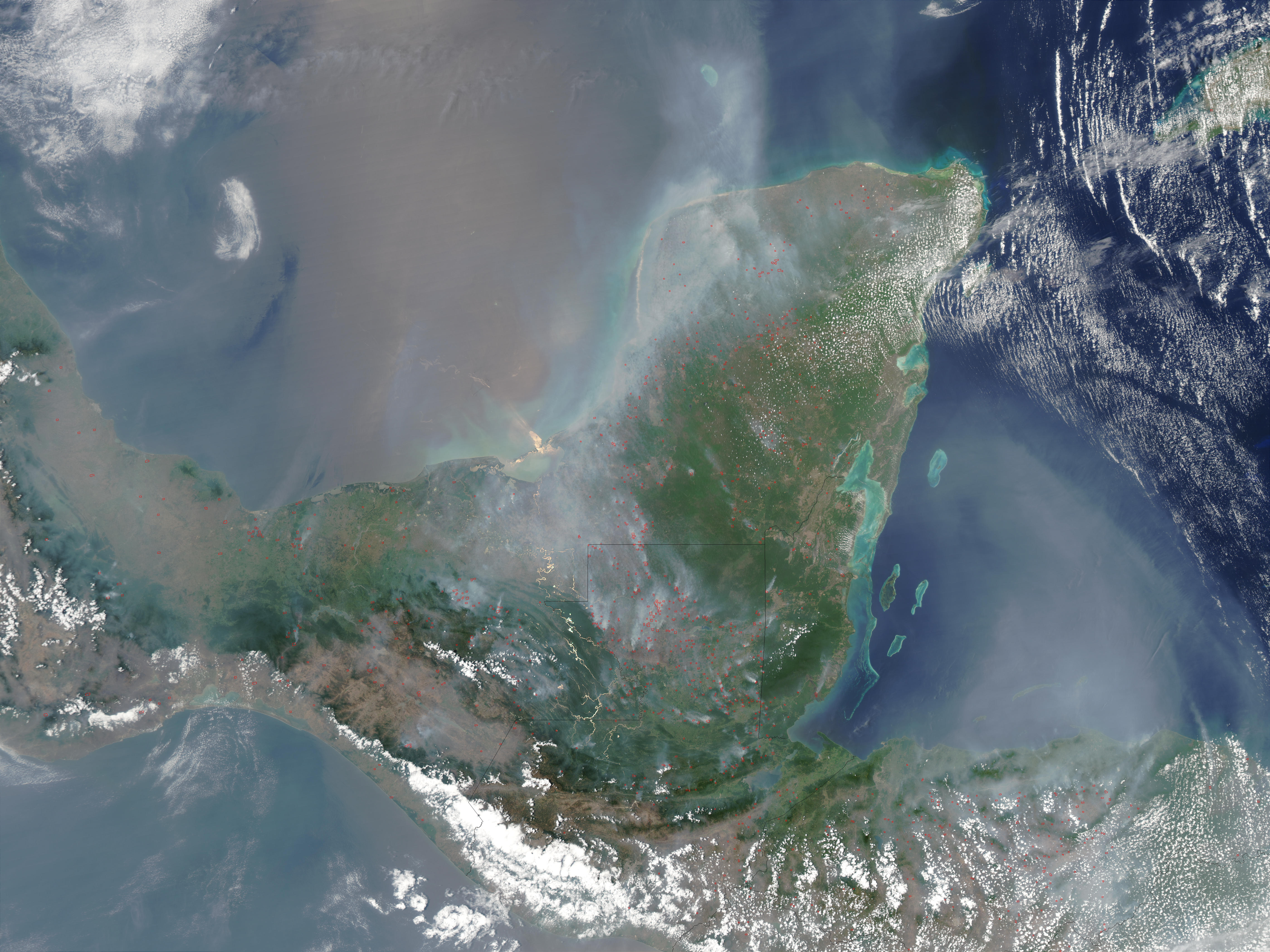 Fires and smoke across Central America - related image preview