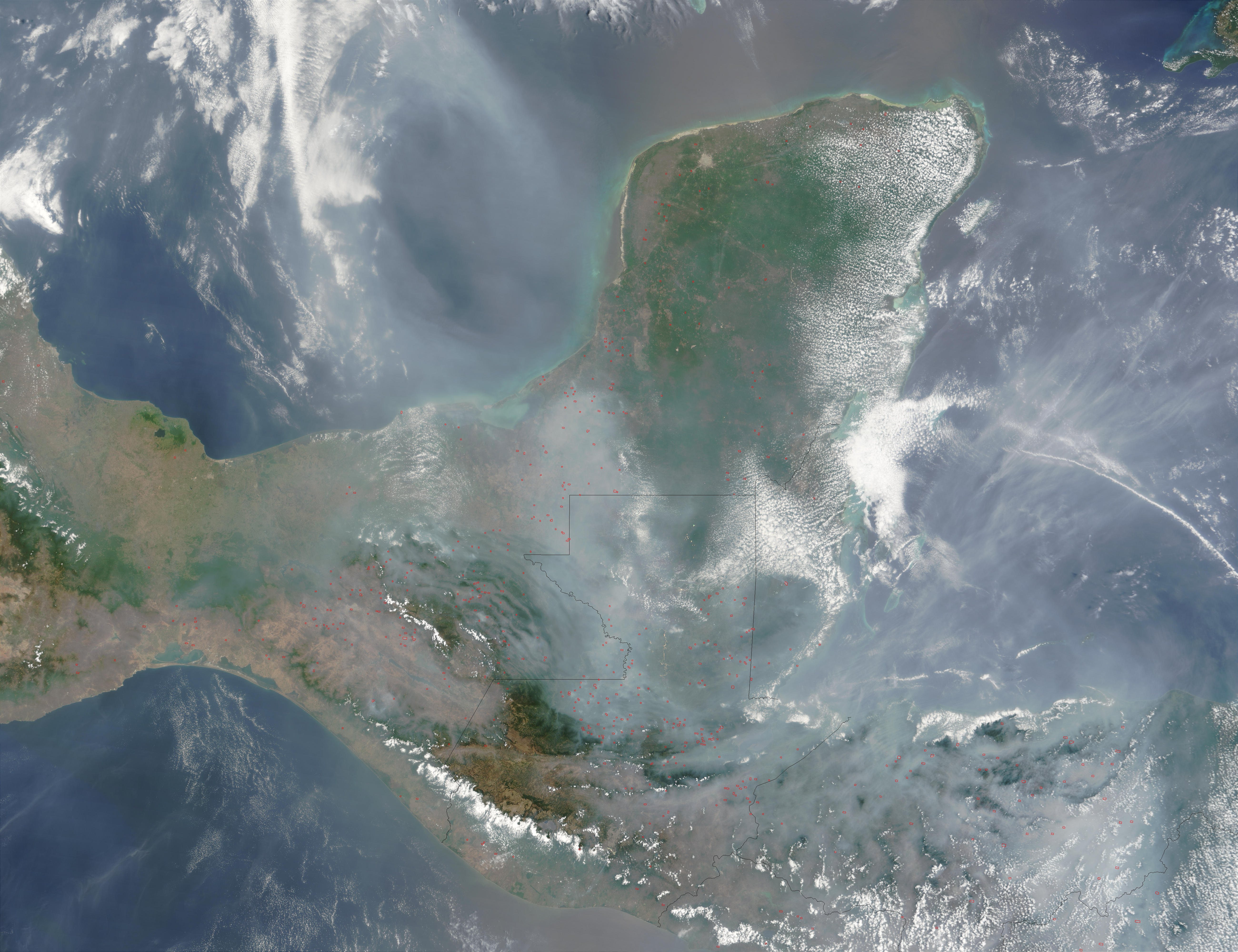 Fires and smoke across Central America - related image preview