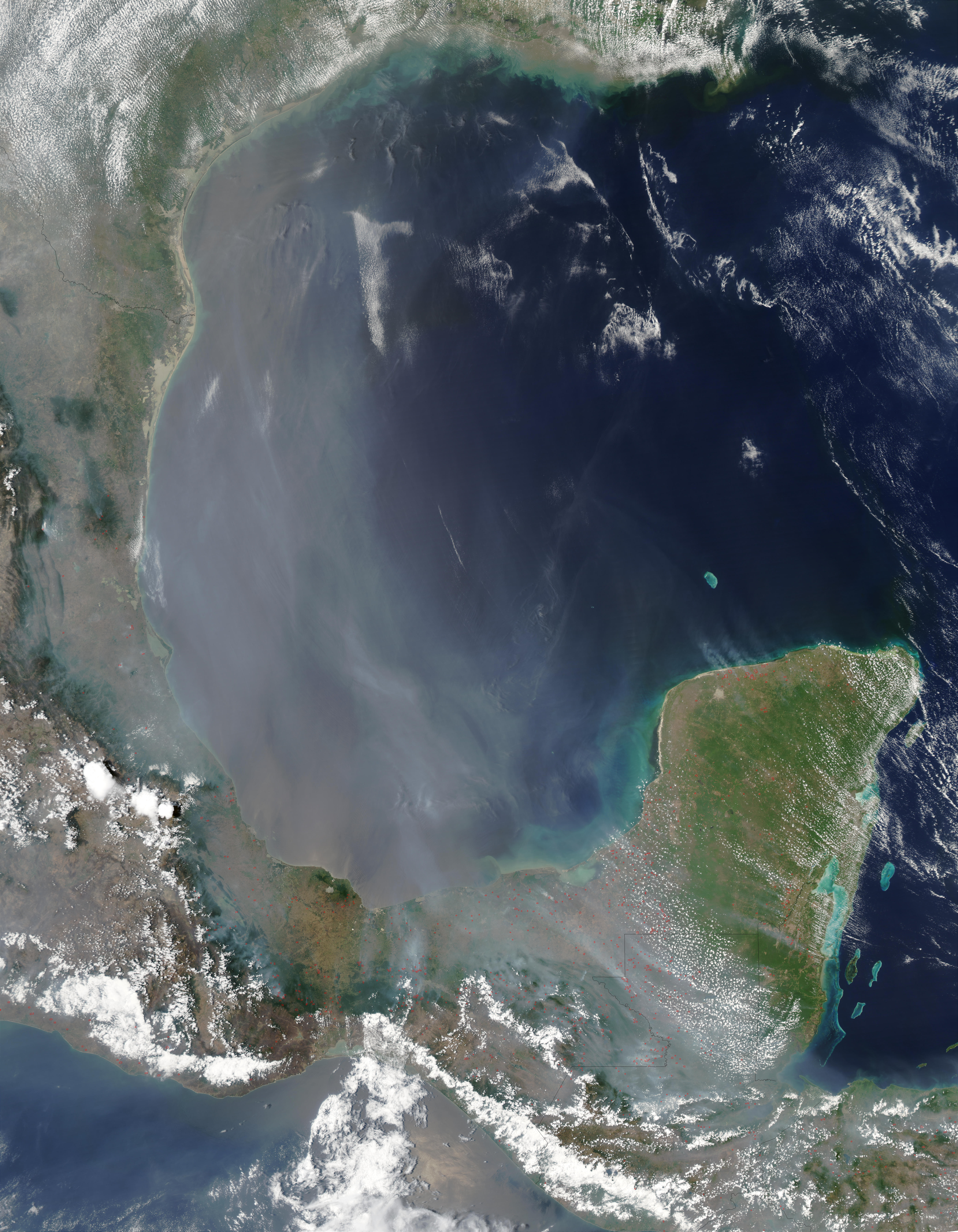 Smoke over the Gulf of Mexico - related image preview