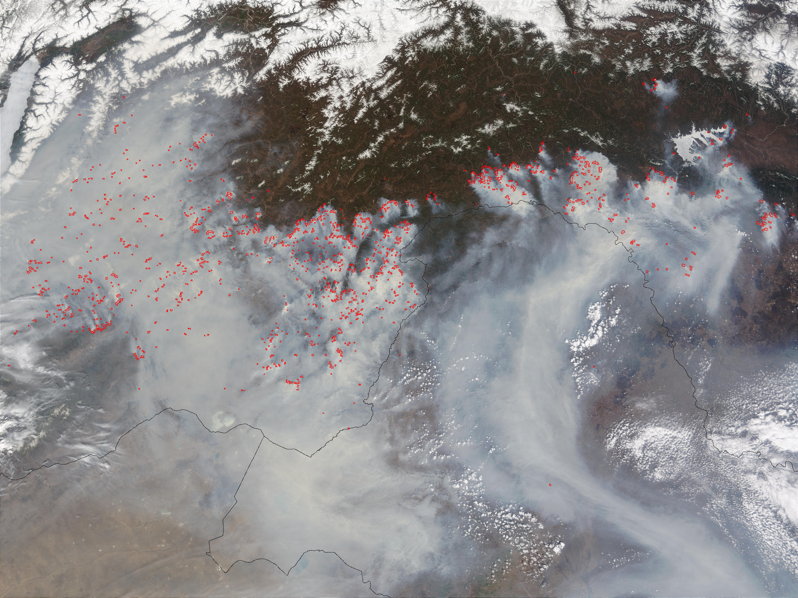 Fires and smoke in Russia and China - related image preview
