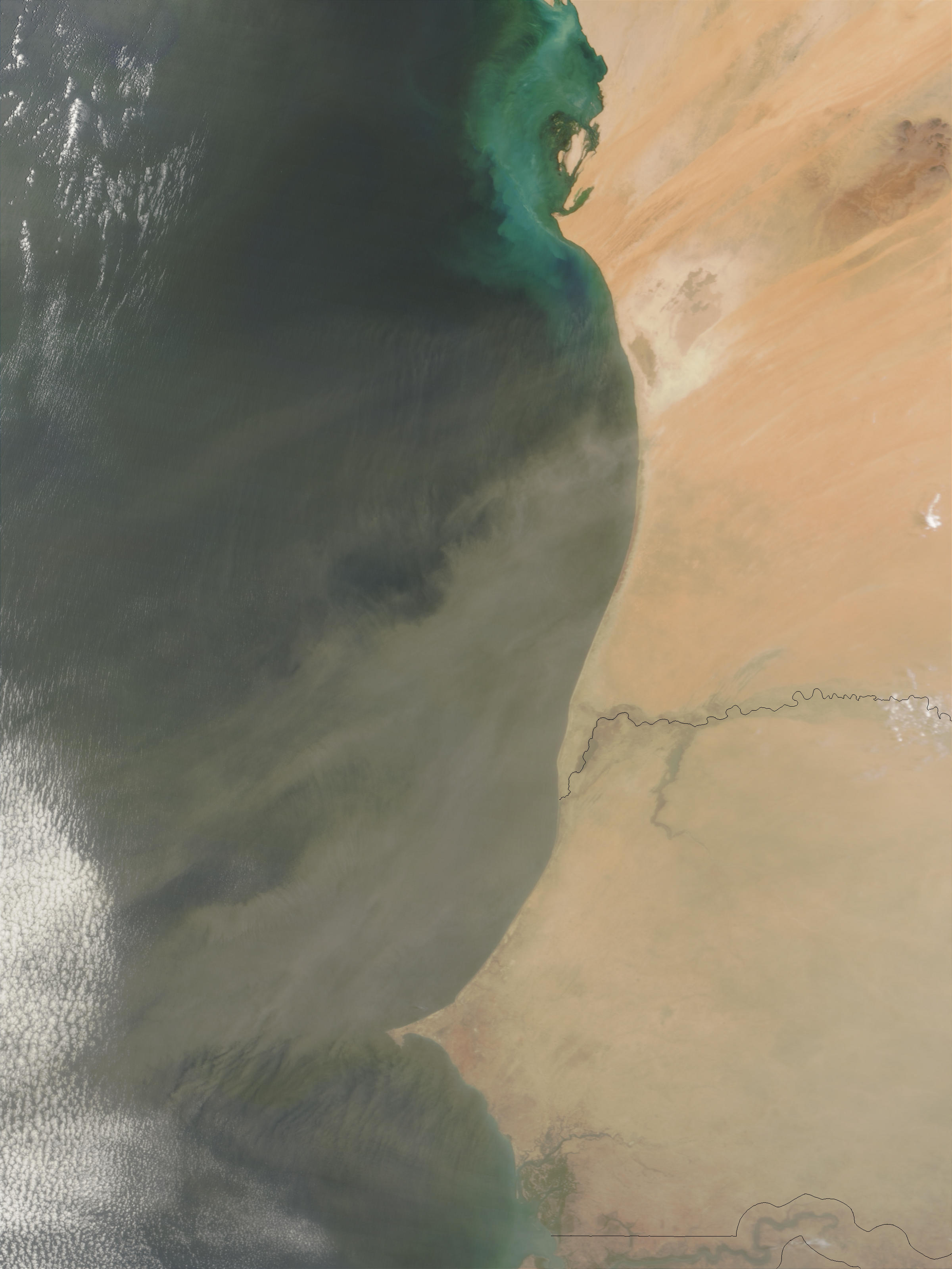Dust storms off West Africa - related image preview