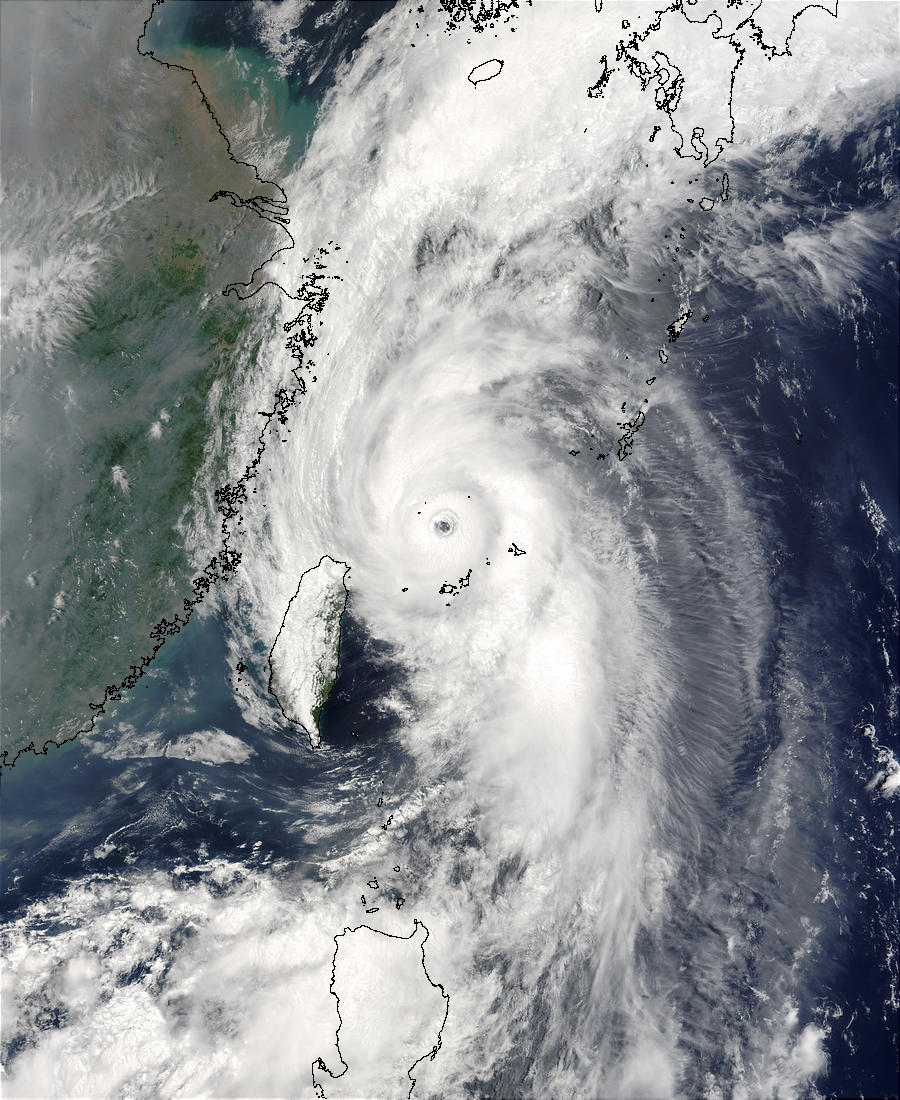 Typhoon Soudelor (07W) northeast of Taiwan - related image preview