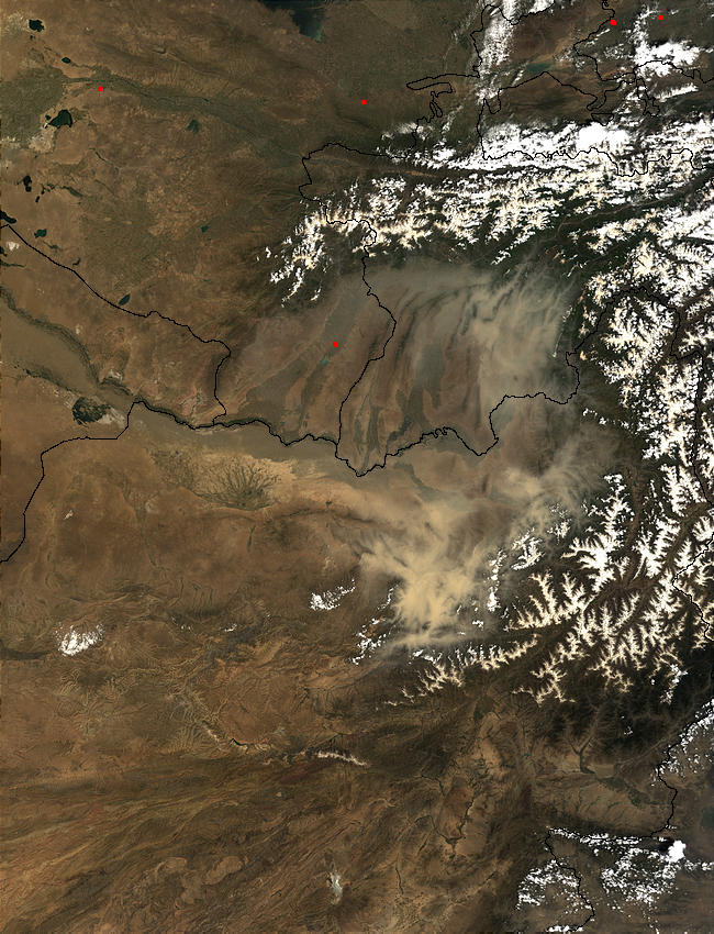 Dust storm in Afghanistan and Tajikistan - related image preview