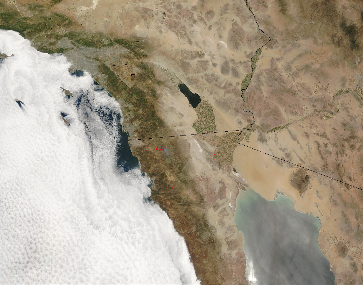 Fires in Northern Baja California, Mexico - related image preview