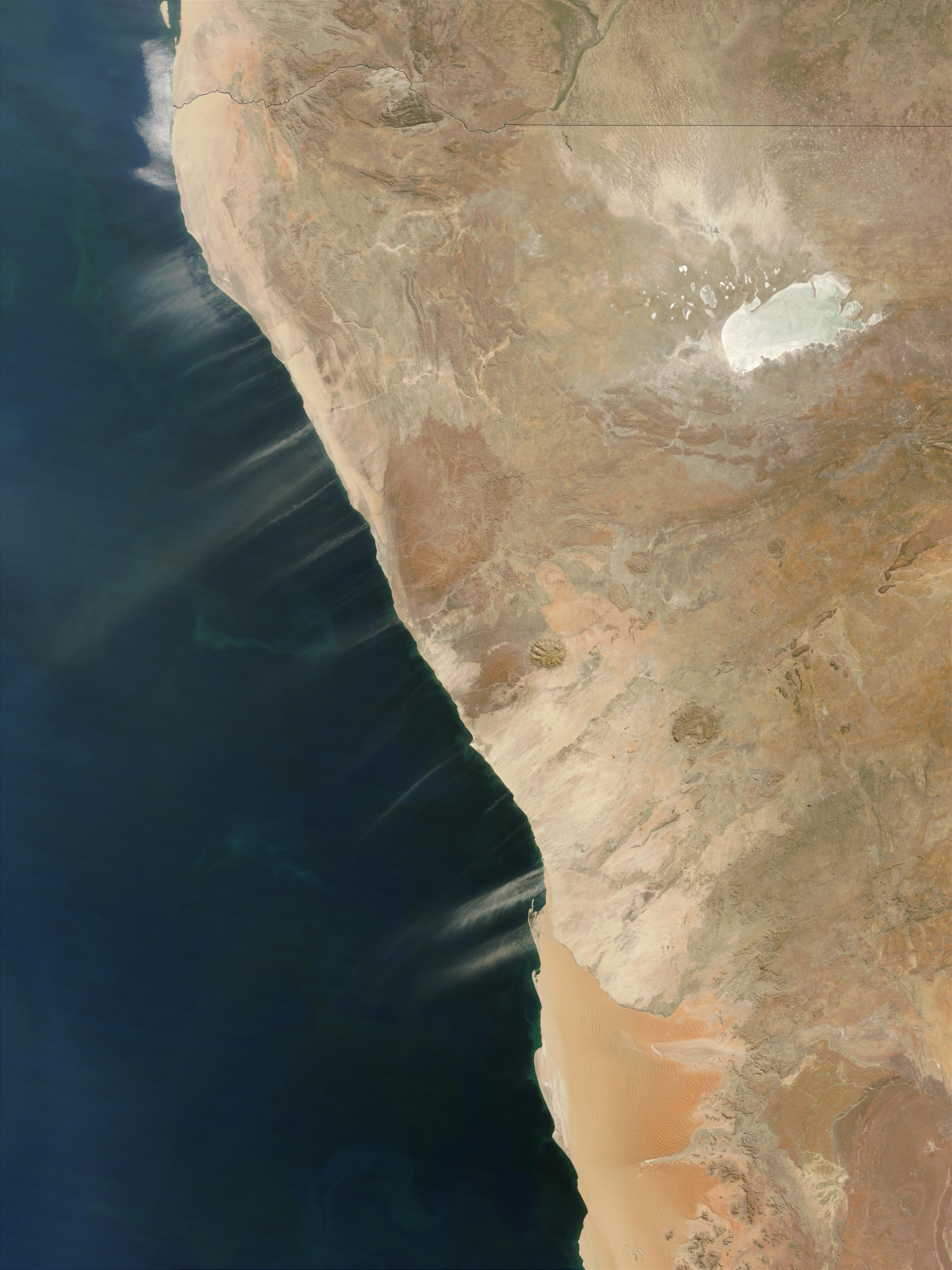 Dust plumes off Namibia - related image preview