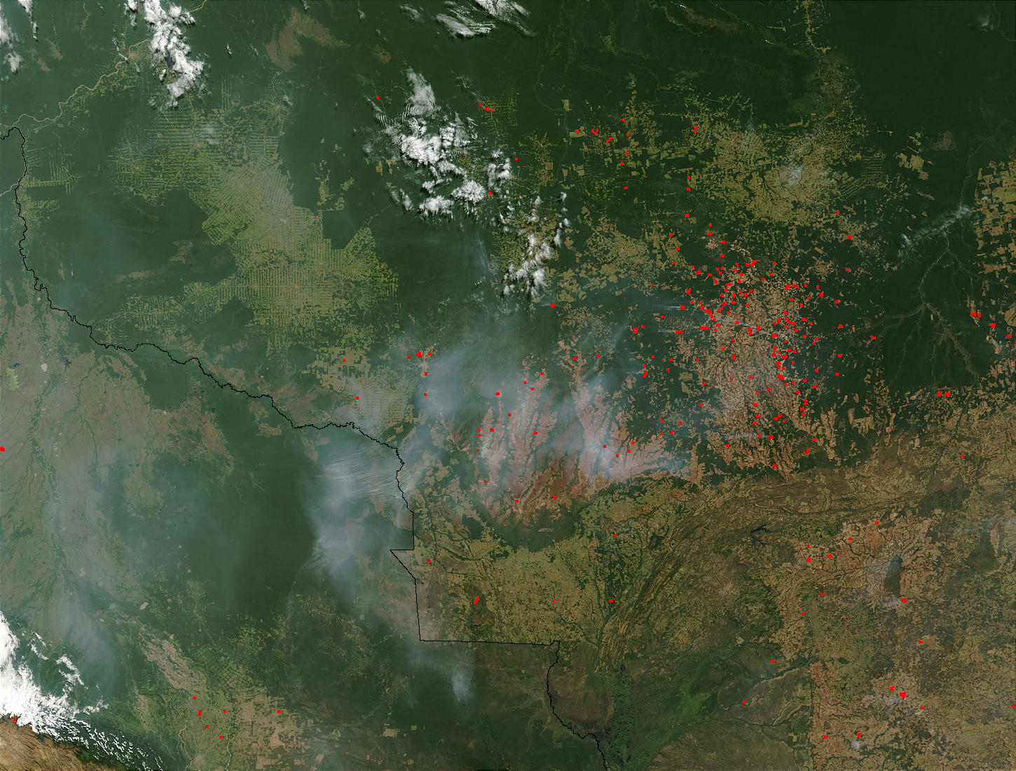 Fires and smoke across Mato Grosso, Brazil - related image preview