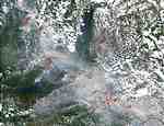 Fires and smoke around Lake Baikal, Russia - selected image
