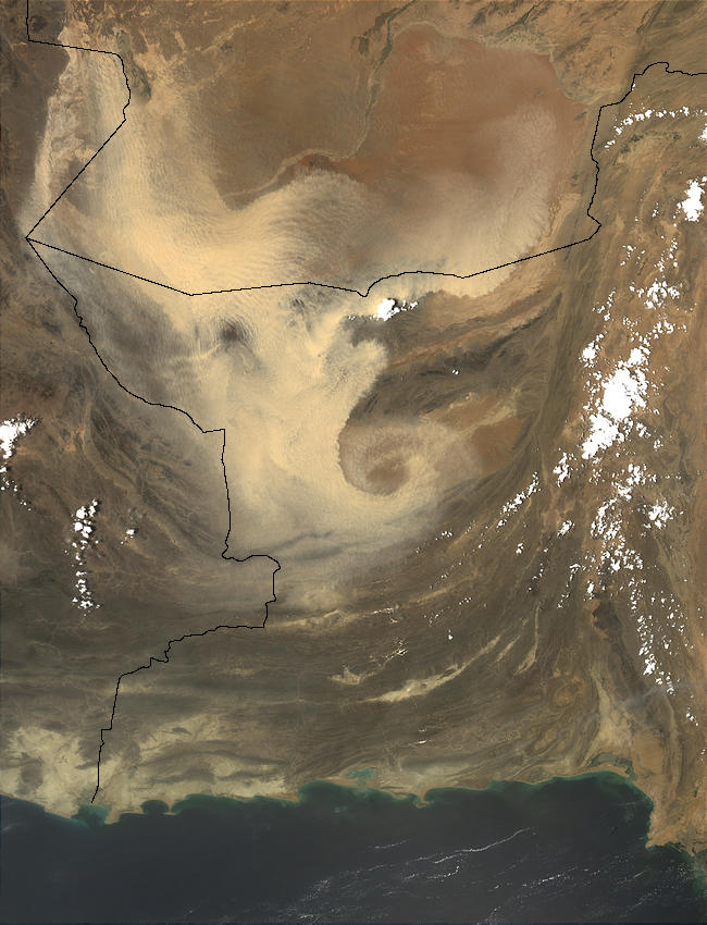 Dust storm in Pakistan and Afghanistan - related image preview