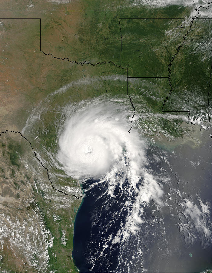 Hurricane Claudette over the coast of Texas - related image preview