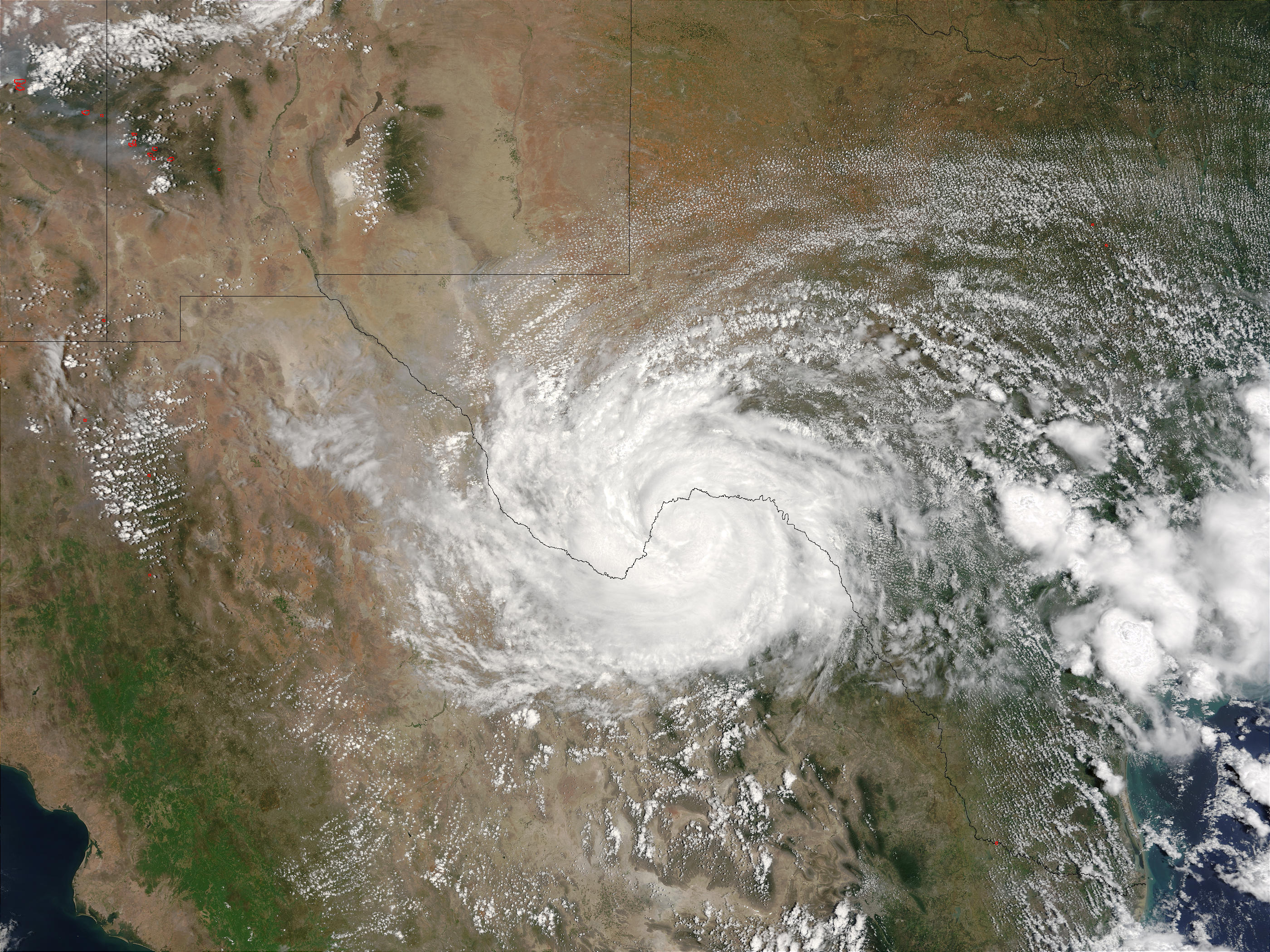 Tropical Storm Claudette over Texas and Mexico - related image preview