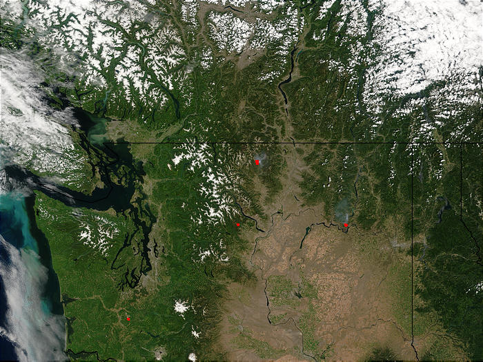 NASA Visible Earth: Fawn Peak Complex Fire, Washington