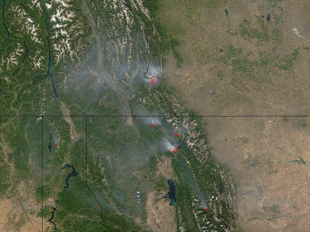 Fires in Montana and Alberta - related image preview
