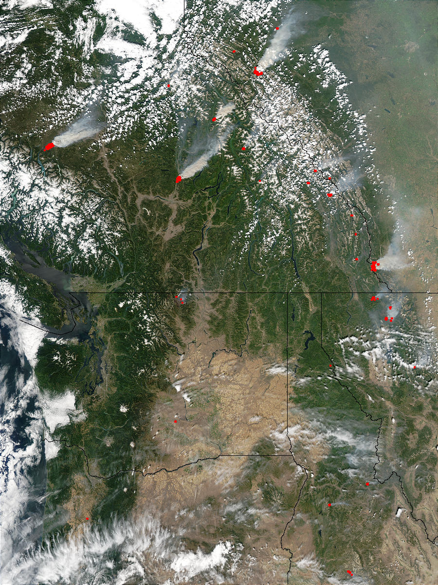 Fires across western Canada and United States - related image preview
