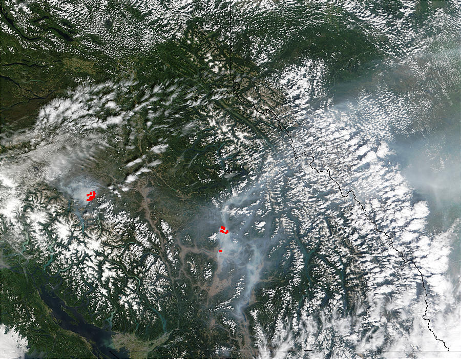 Fires and smoke in British Columbia - related image preview