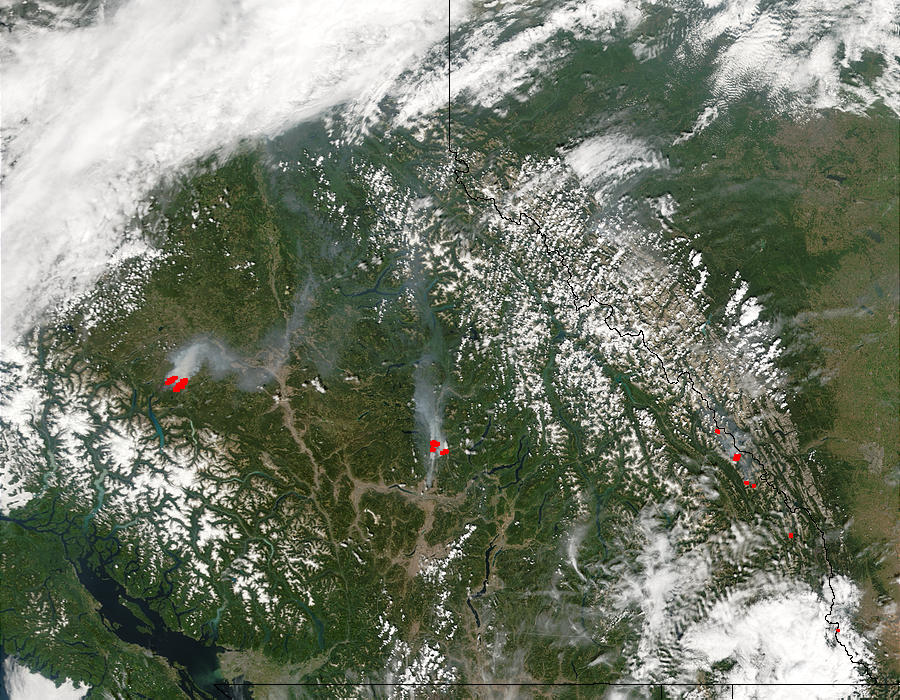 Fires in British Columbia (morning overpass) - related image preview