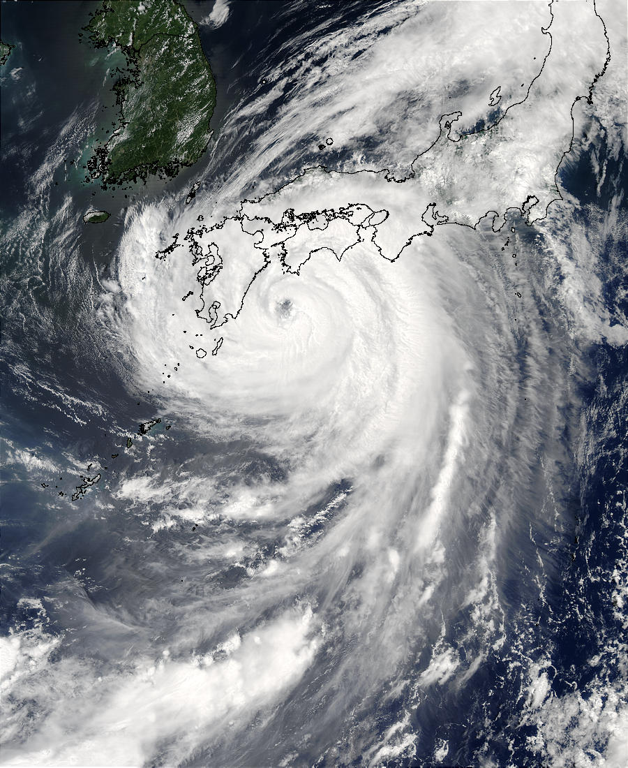 Typhoon Etau (11W) over Japan - related image preview